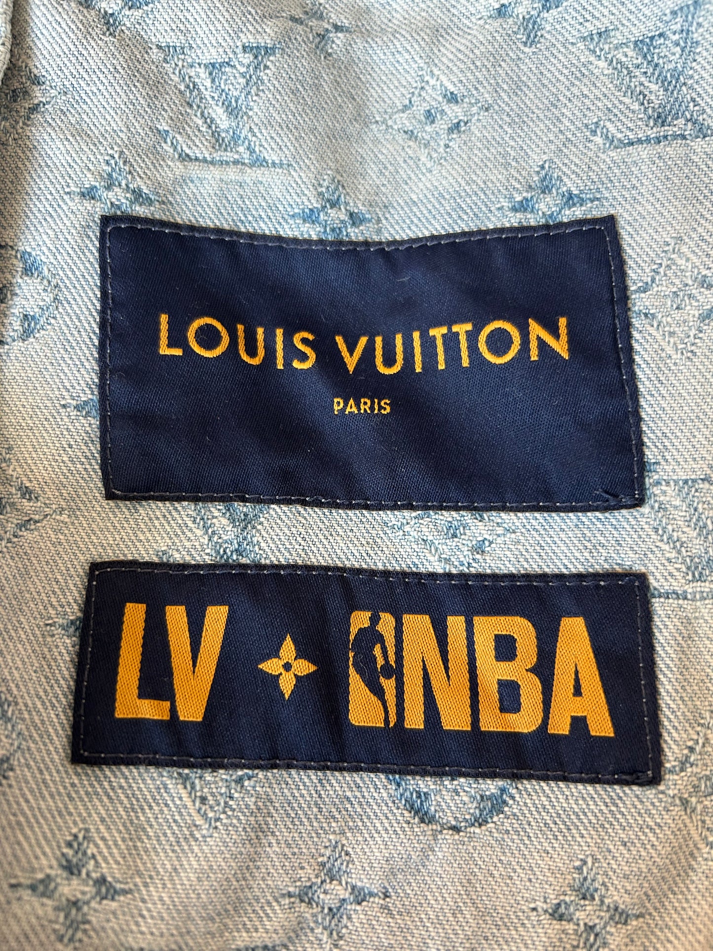 Louis Vuitton NBA Monogram Denim Zip Up Jacket
