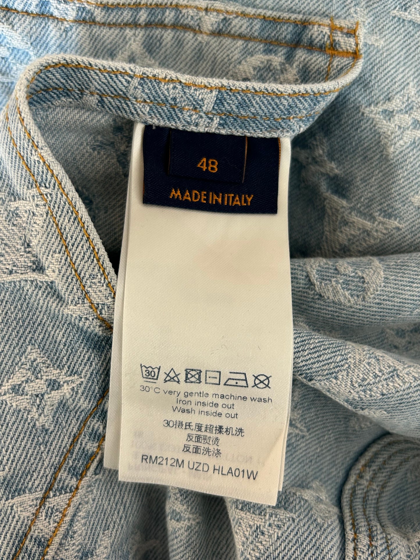 Louis Vuitton NBA Monogram Denim Zip Up Jacket