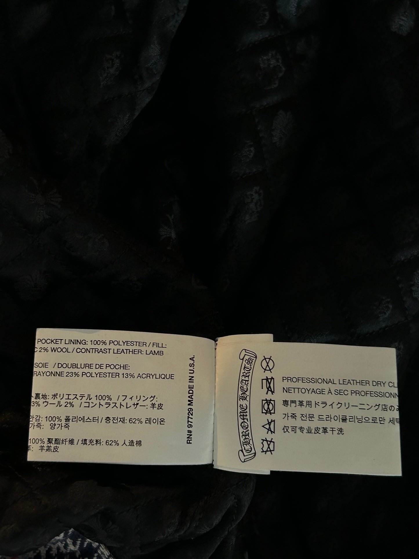 Chrome Hearts White Cross Patch Plaid Jacket