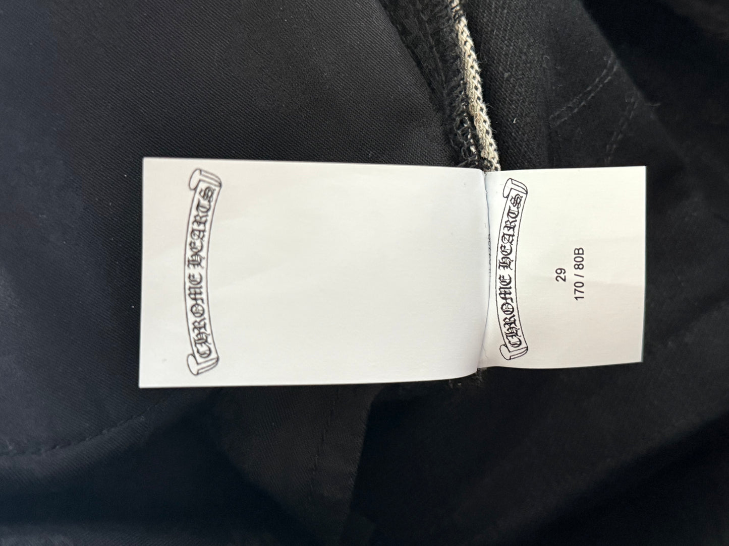 Chrome Hearts Black Cross Patch Jeans