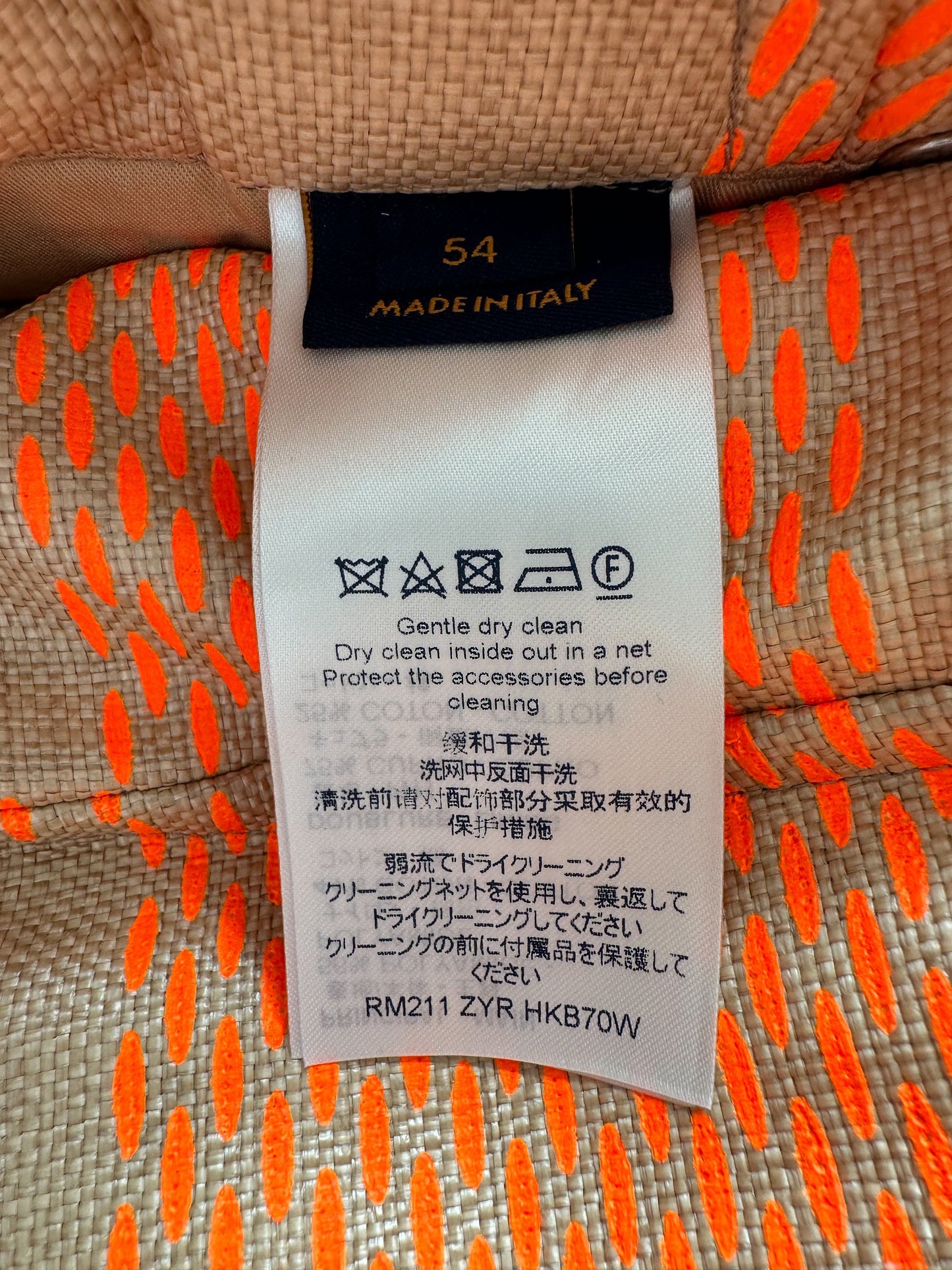 Louis Vuitton Orange Damier Checkered Jacket