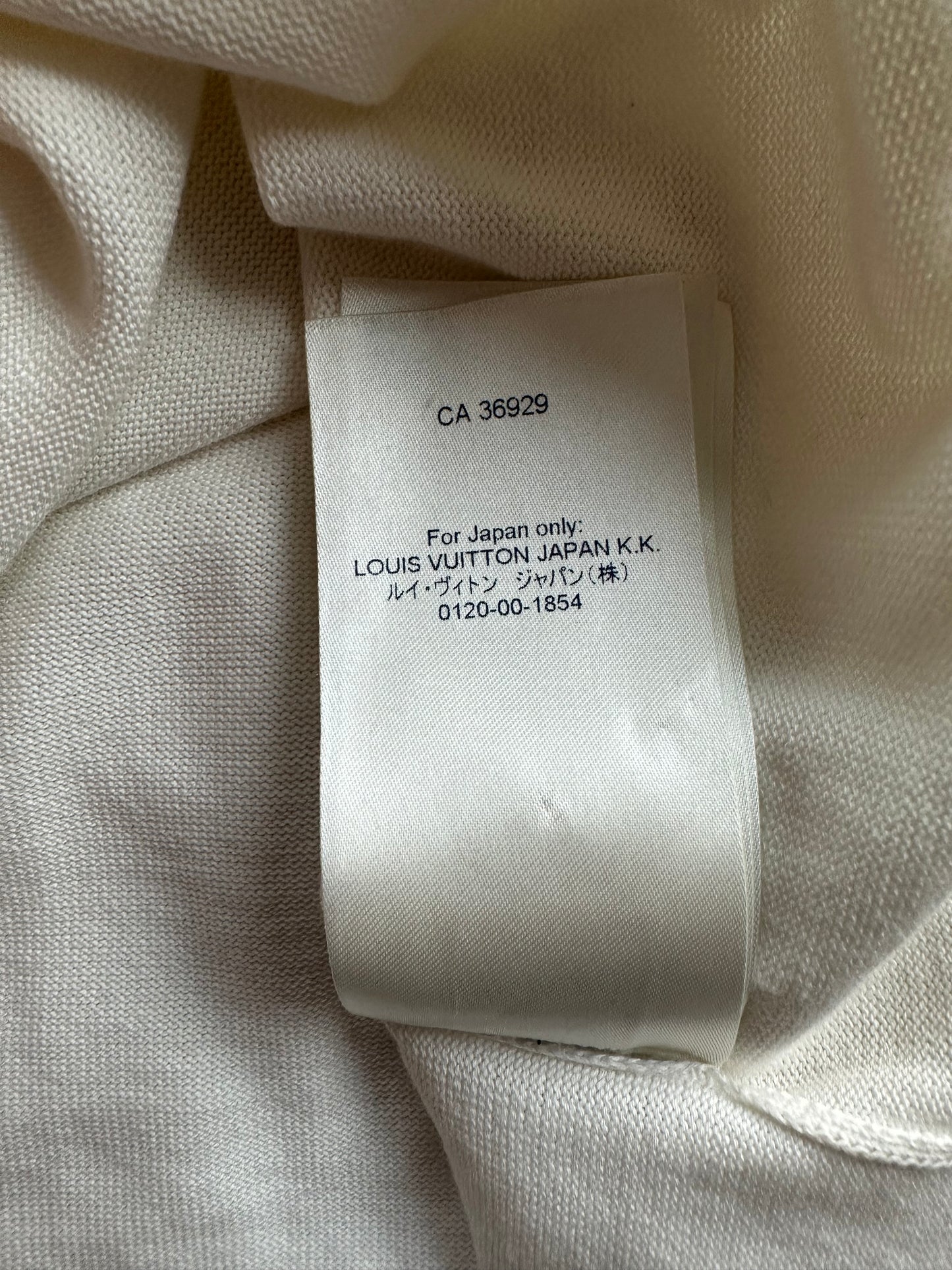 Louis Vuitton White Maison Intarsia T-Shirt