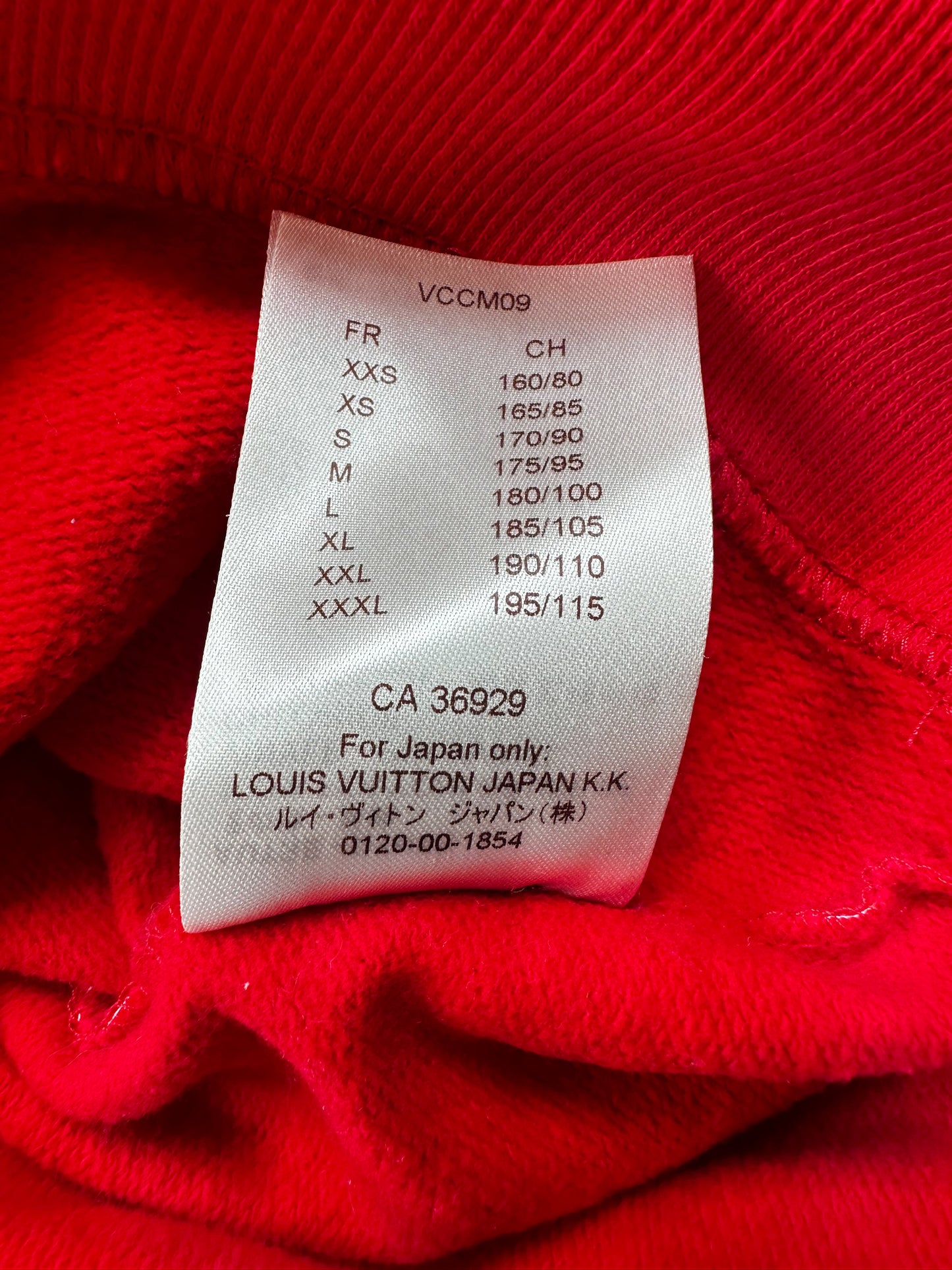 Louis Vuitton Supreme Red & White Monogram Box Logo Hoodie
