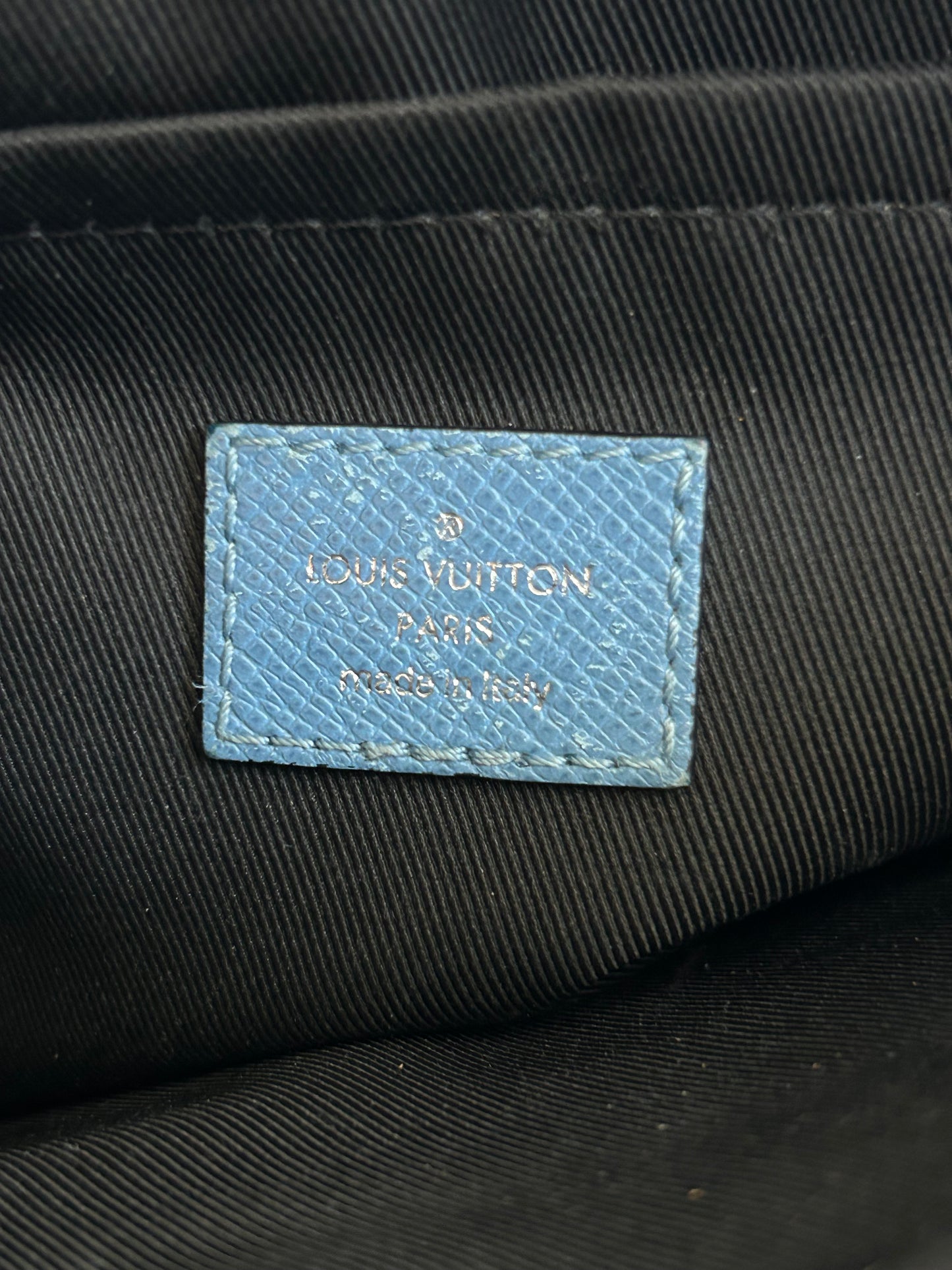 Louis Vuitton Blue Taigarama Monogram Outdoor Messenger Bag