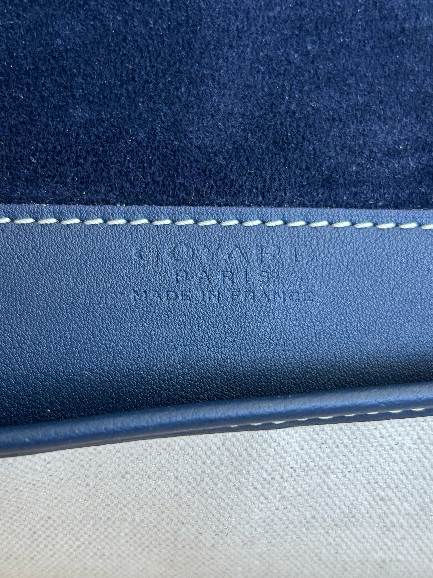 Goyard Navy Coursier Messenger Bag