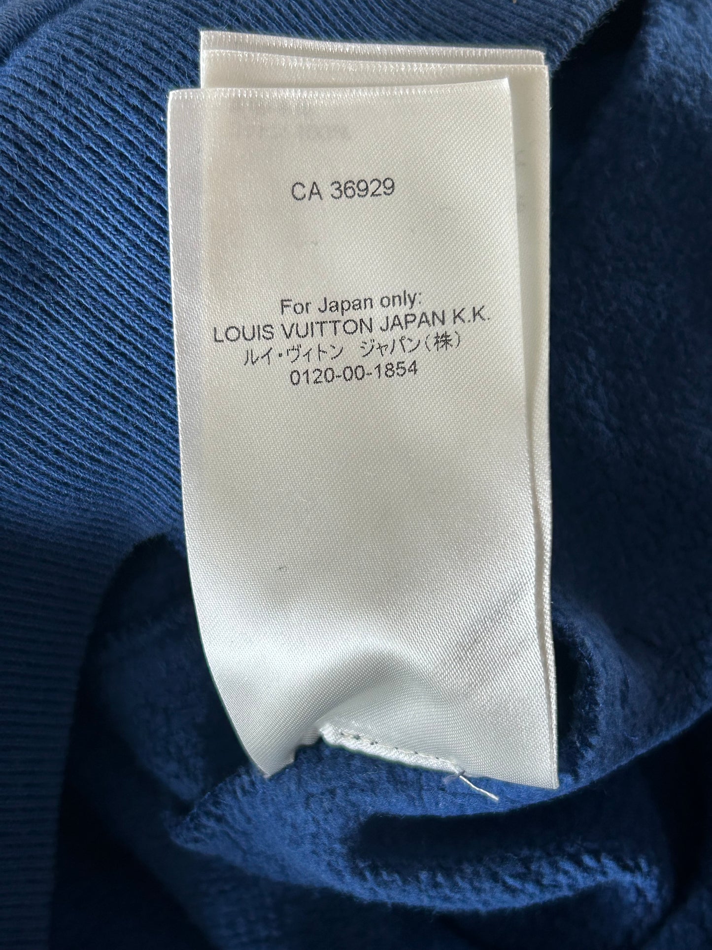 Louis Vuitton Blue Circle Cut Monogram Hoodie