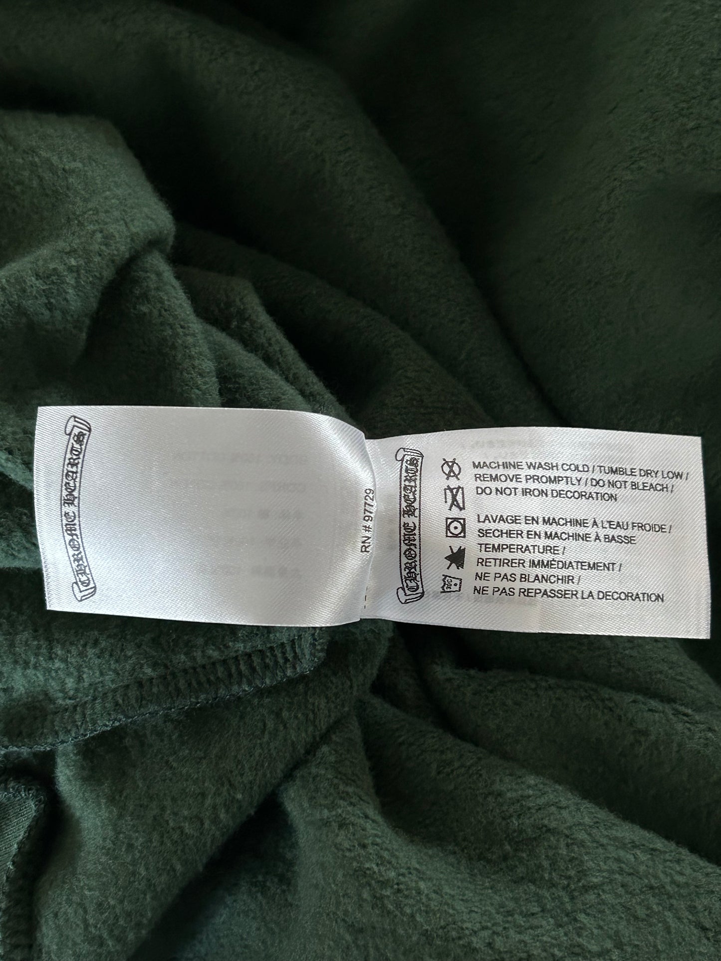Chrome Hearts Green & Yellow T-Bar Logo Hoodie
