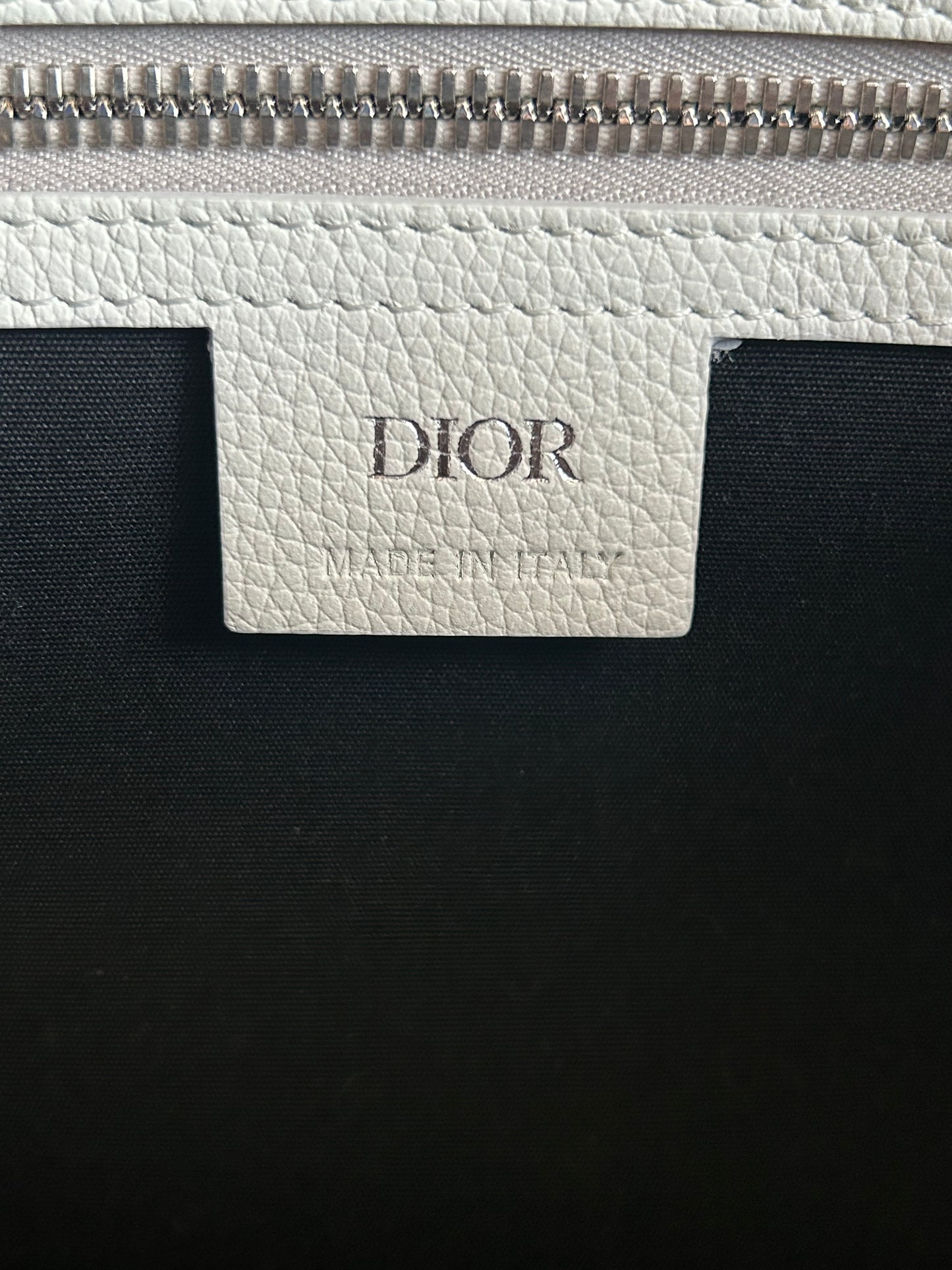 Dior White Oblique Lingot 50 Duffle Bag