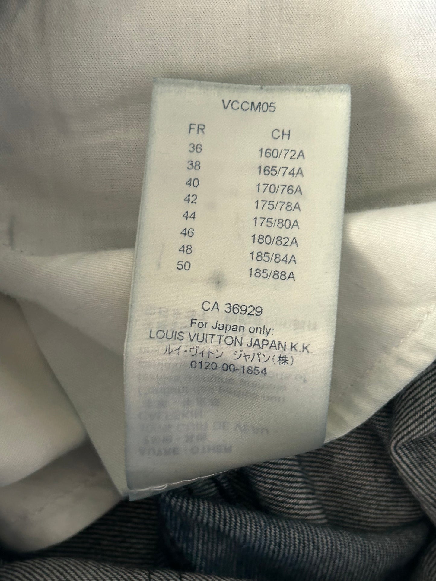 Louis Vuitton Navy & White Leaf Jeans