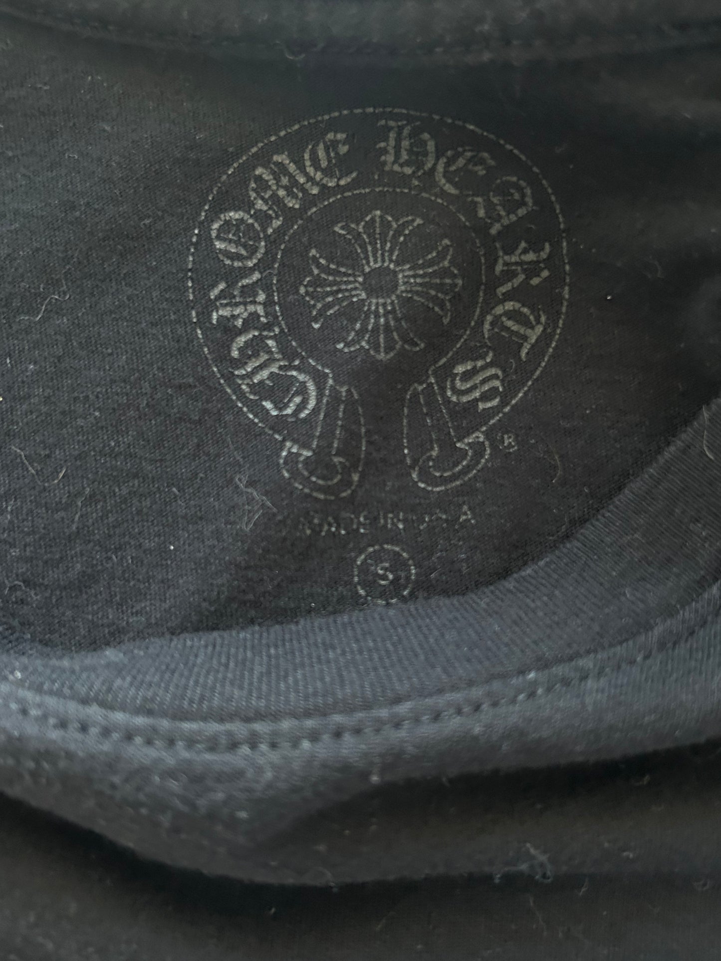 Chrome Hearts Black & White Miami Horseshoe Logo Longsleeve T-Shirt