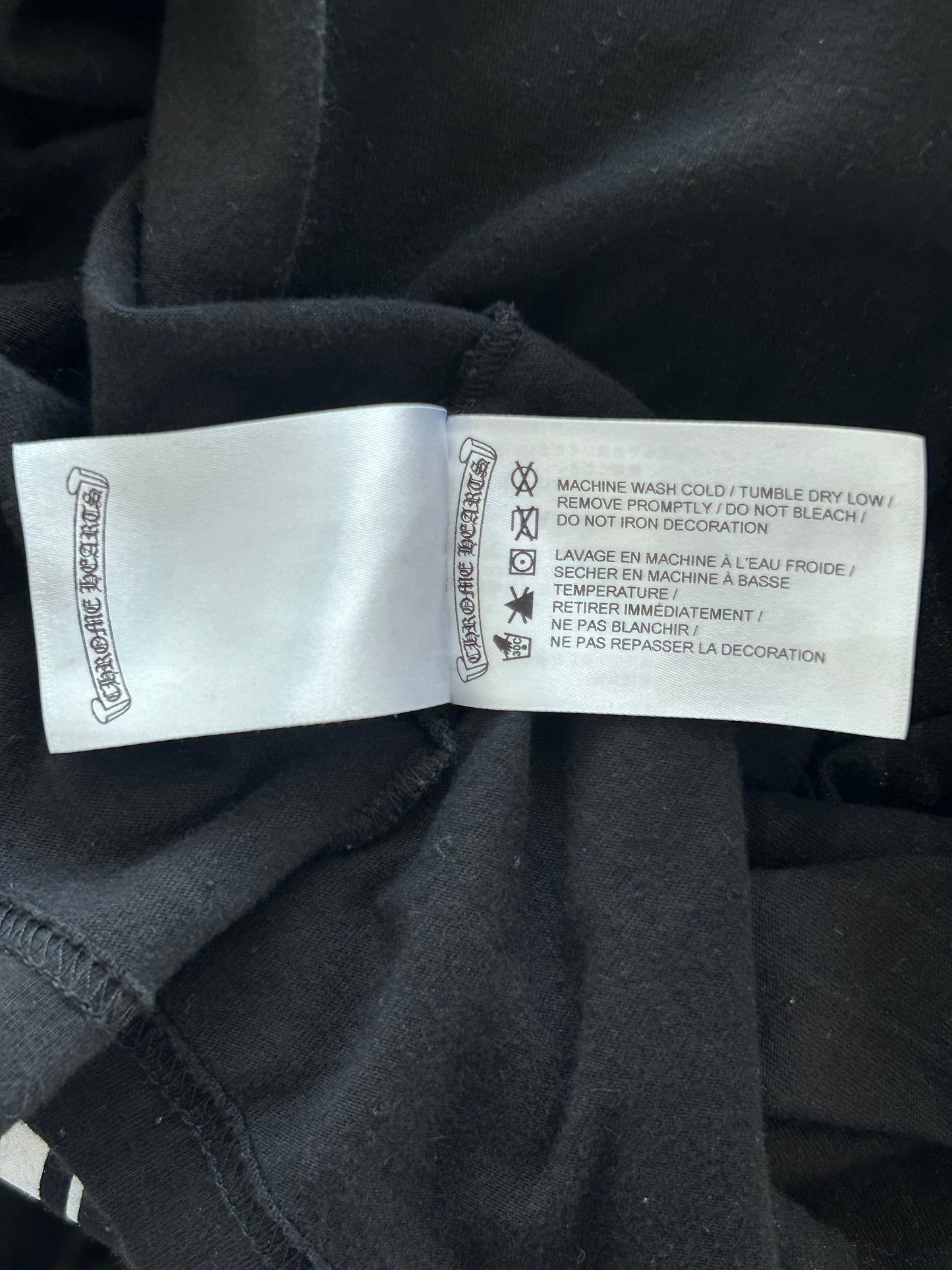 Chrome Hearts Black & White Miami Horseshoe Logo Longsleeve T-Shirt