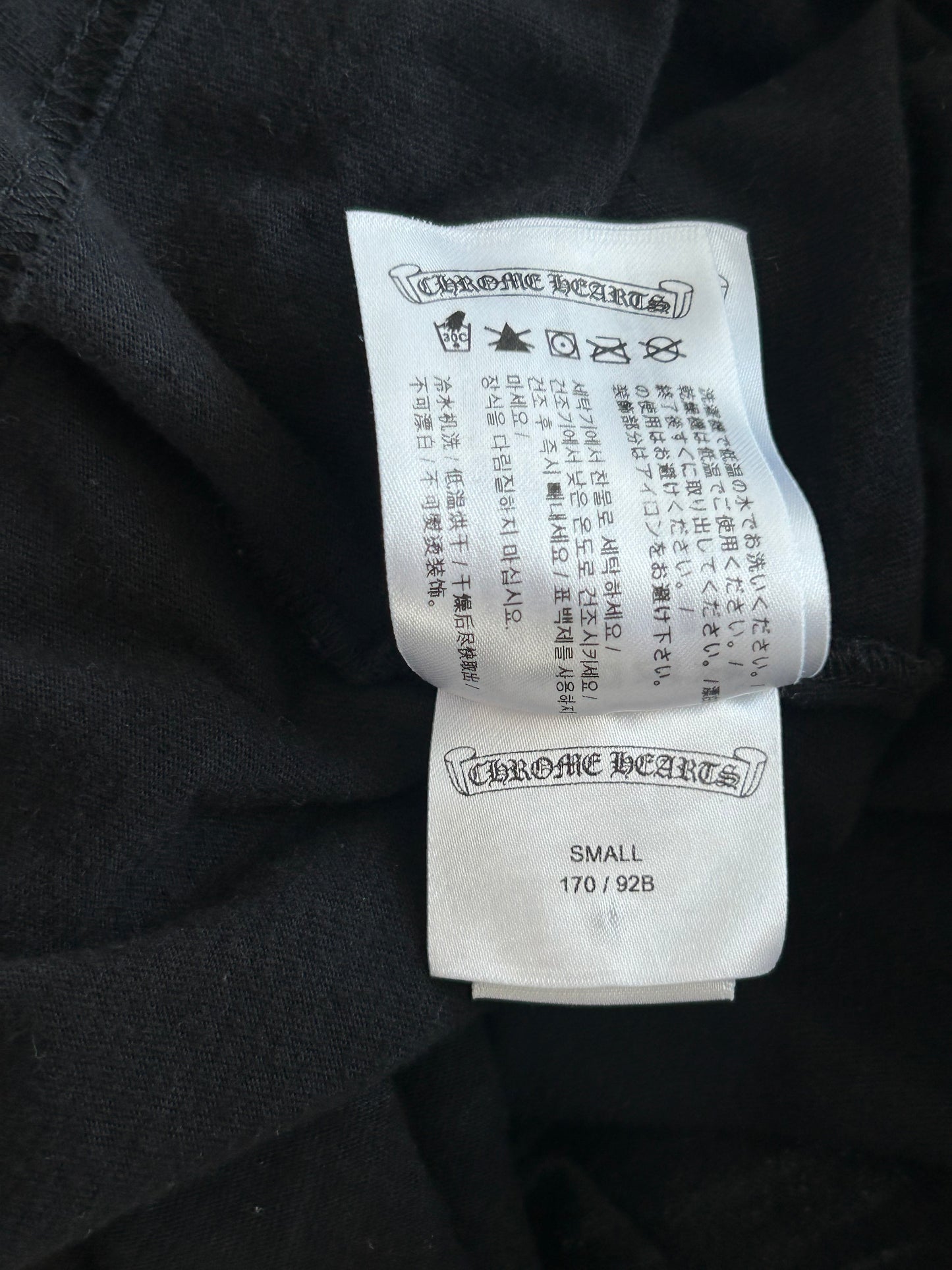 Chrome Hearts Black & White Miami Horseshoe Logo Longsleeve T-Shirt