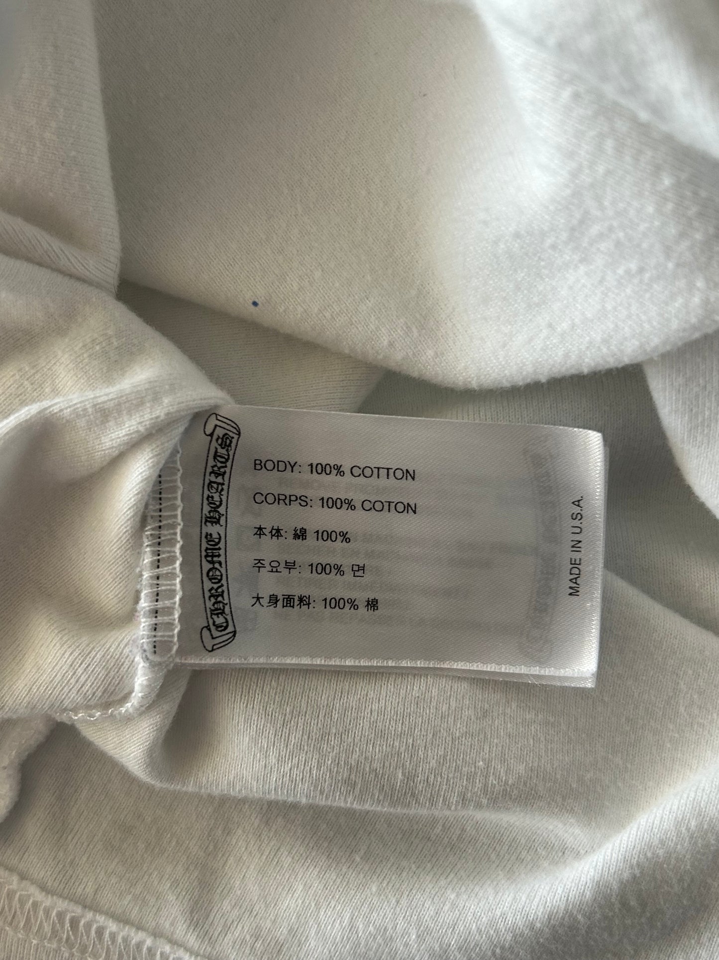 Chrome Hearts Blue & White CH Logo Longsleeve T-Shirt