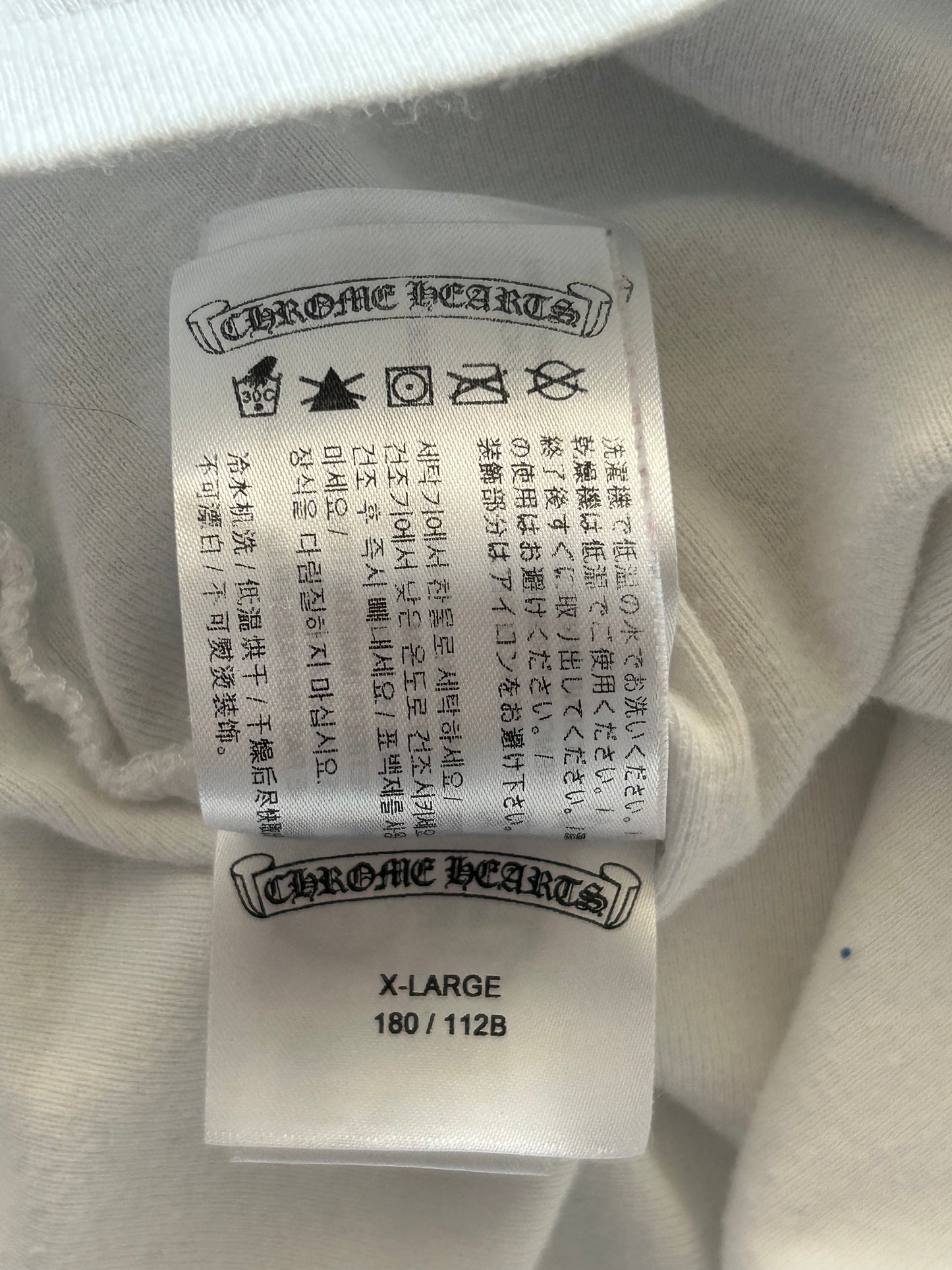 Chrome Hearts Blue & White CH Logo Longsleeve T-Shirt