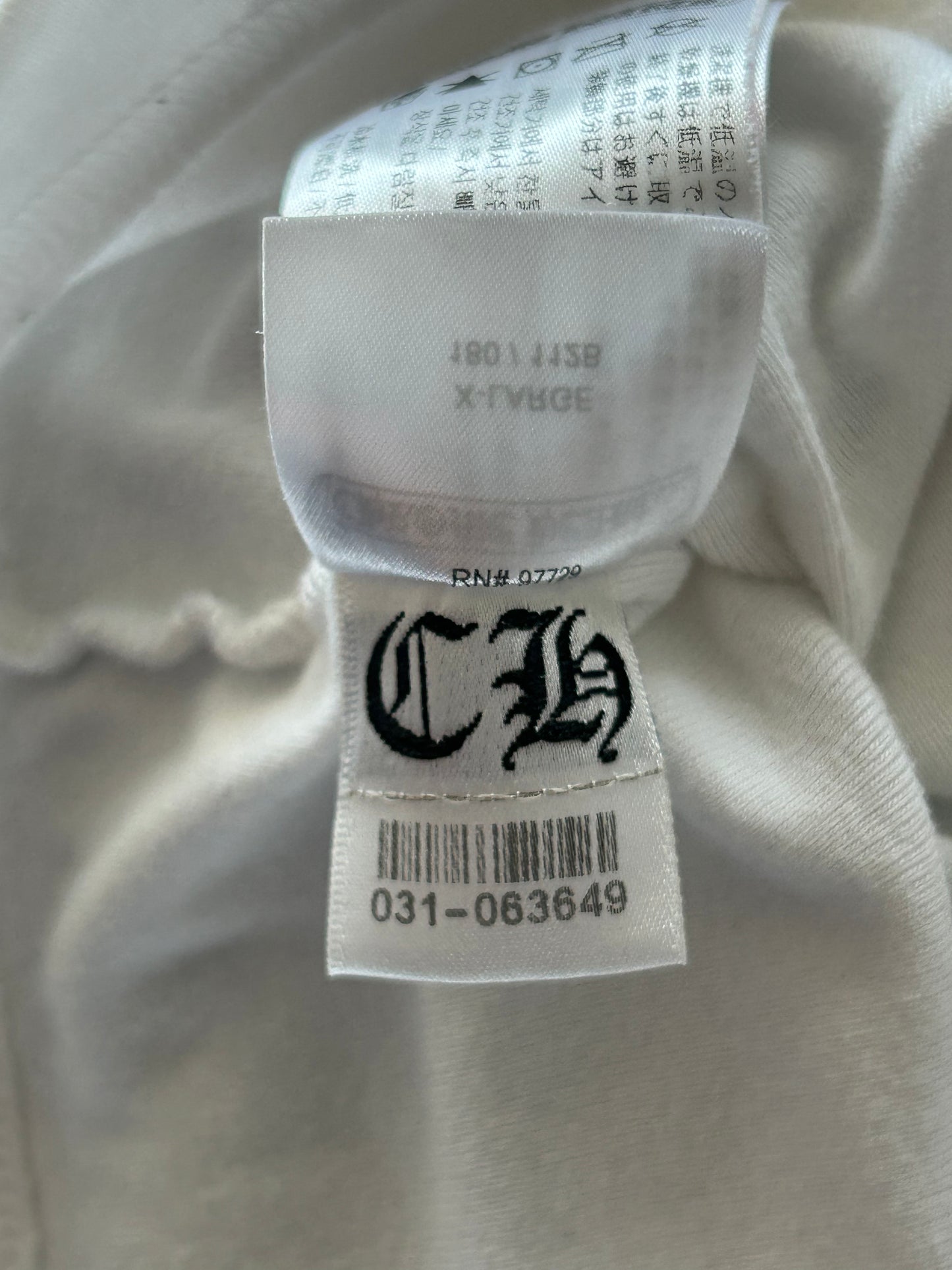 Chrome Hearts Blue & White CH Logo Longsleeve T-Shirt