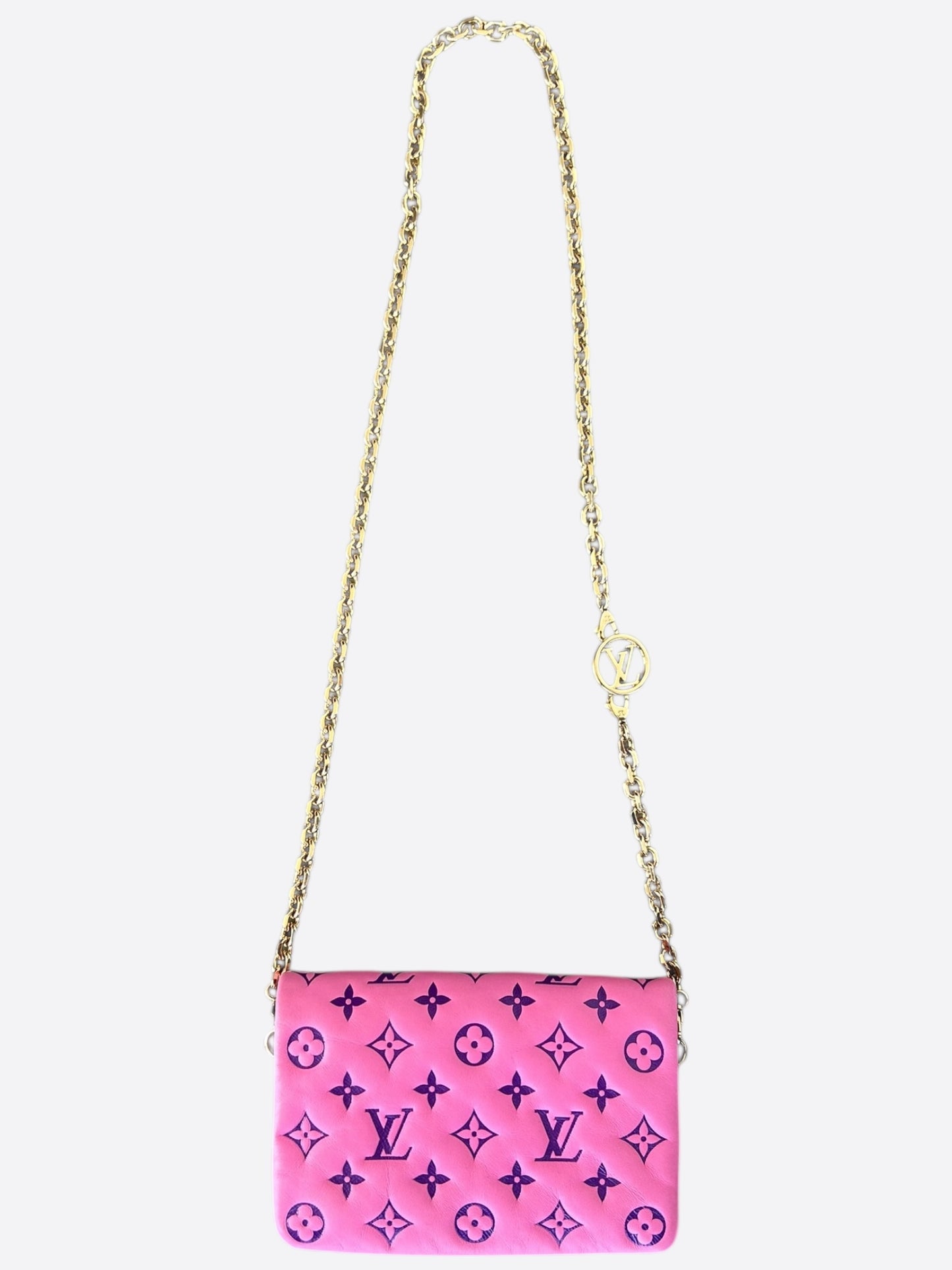 Louis Vuitton Pink & Purple Monogram Pochette Coussin