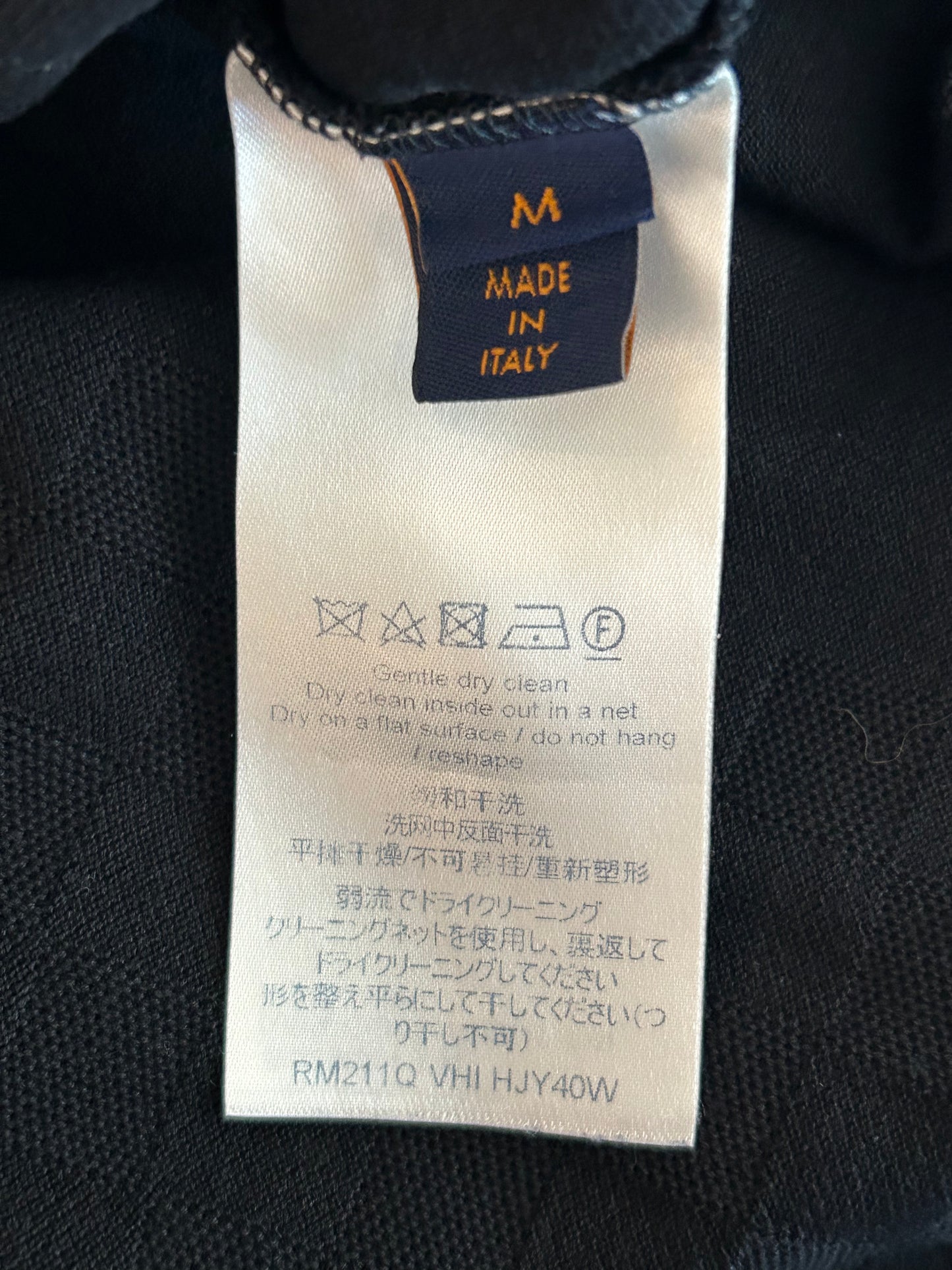 Louis Vuitton Black Half Damier Pocket T-Shirt