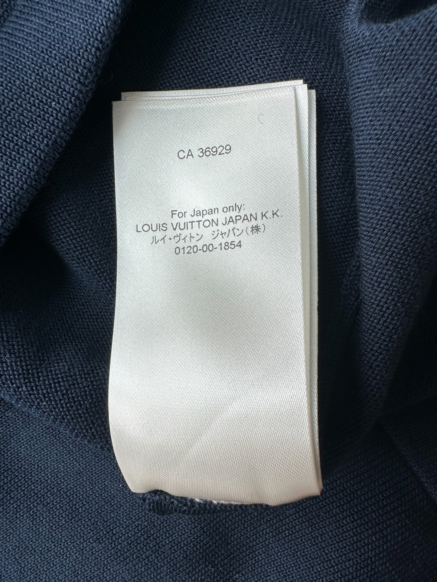 Louis Vuitton Navy Nigo Heart Intarsia T-Shirt