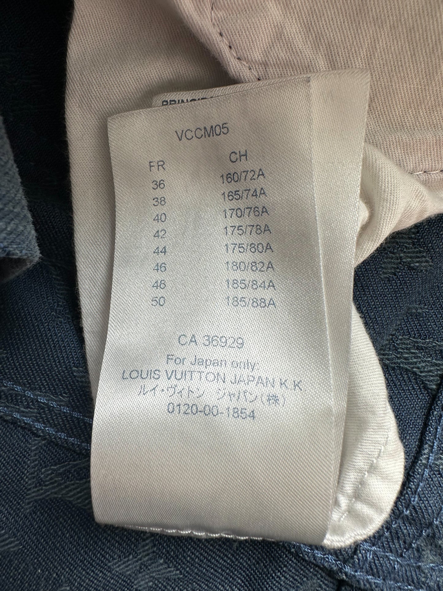 Louis Vuitton Blue Monogram Slim Jeans