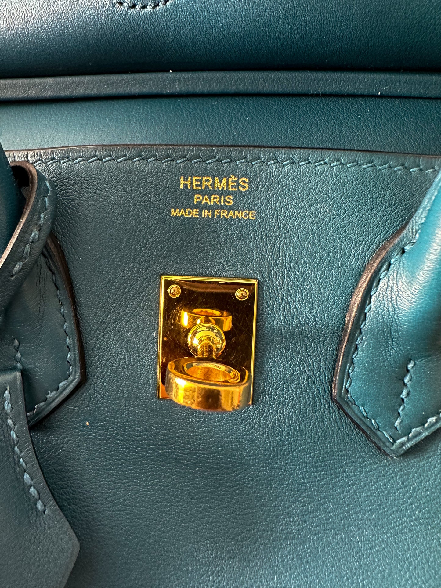 Hermès Blue Swift Leather Birkin 25