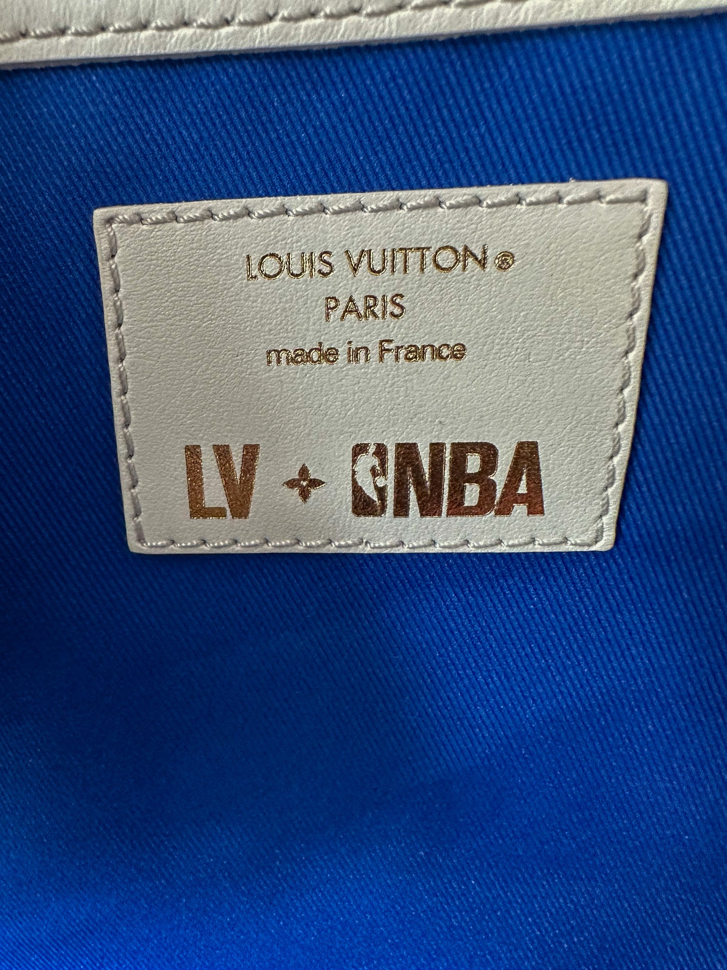 Louis Vuitton NBA Brown & White Monogram Keepall 50