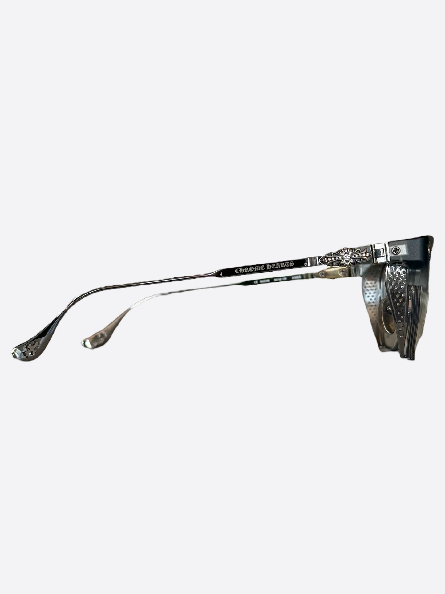 Chrome Hearts Silver Diamond LGMA Sunglasses
