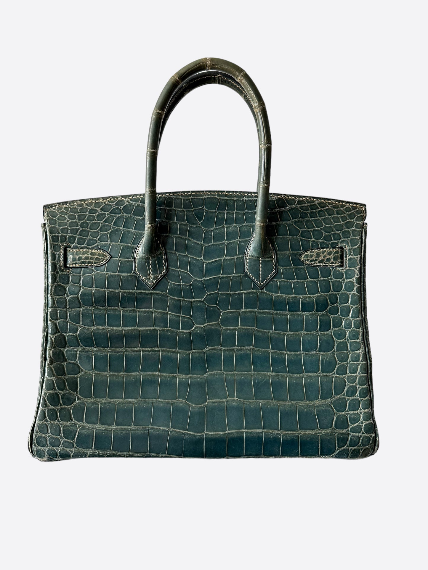 Hermès Blue Jean Porosus Crocodile Birkin 30