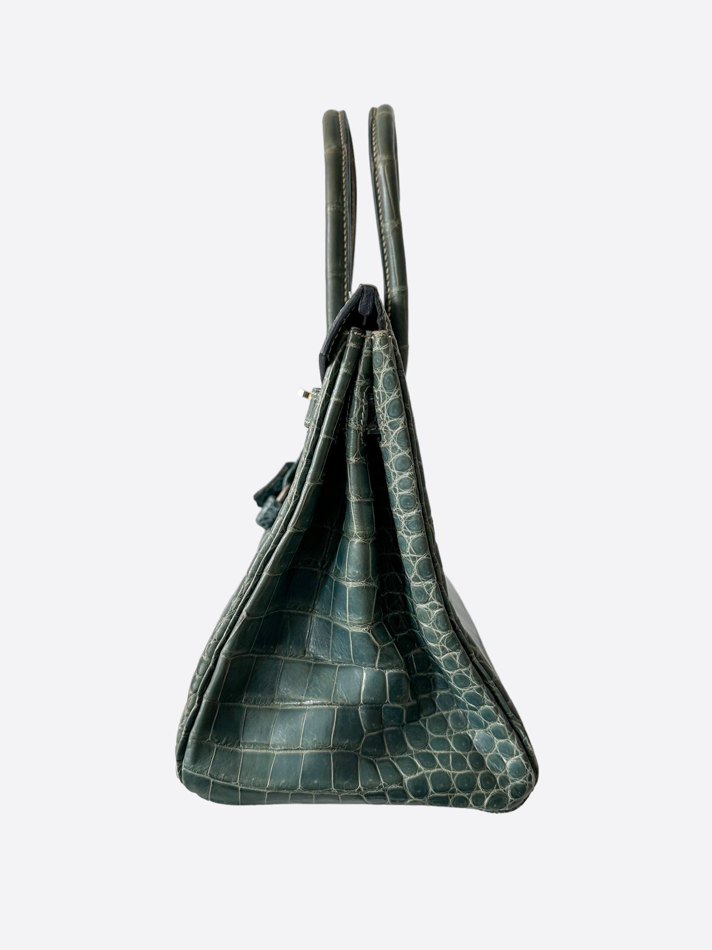 Hermès Blue Jean Porosus Crocodile Birkin 30
