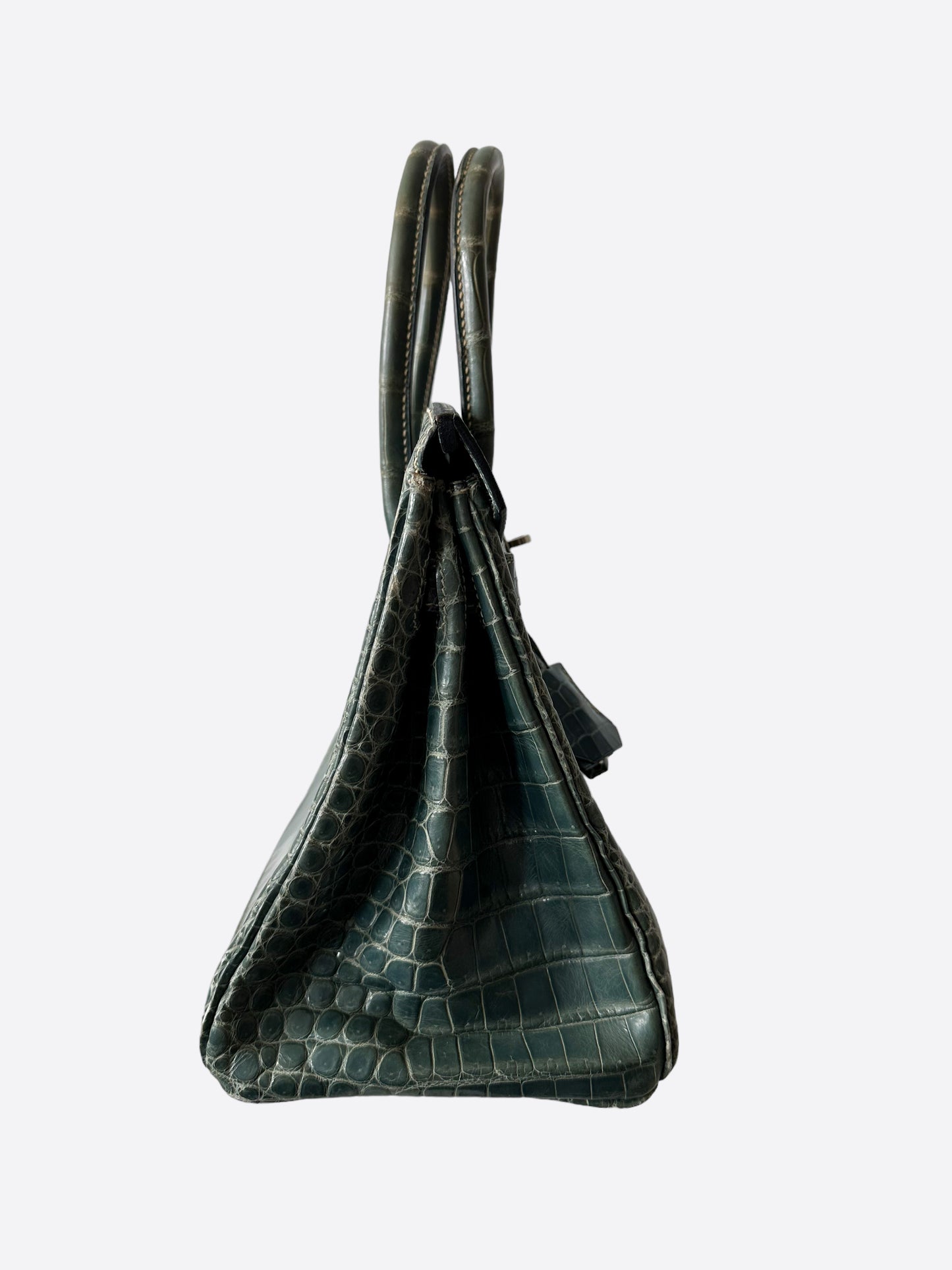 Hermès Blue Jean Porosus Crocodile Birkin 30