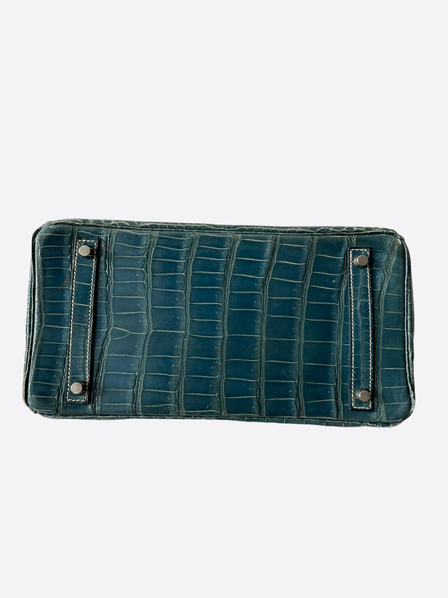 Hermès Blue Jean Porosus Crocodile Birkin 30