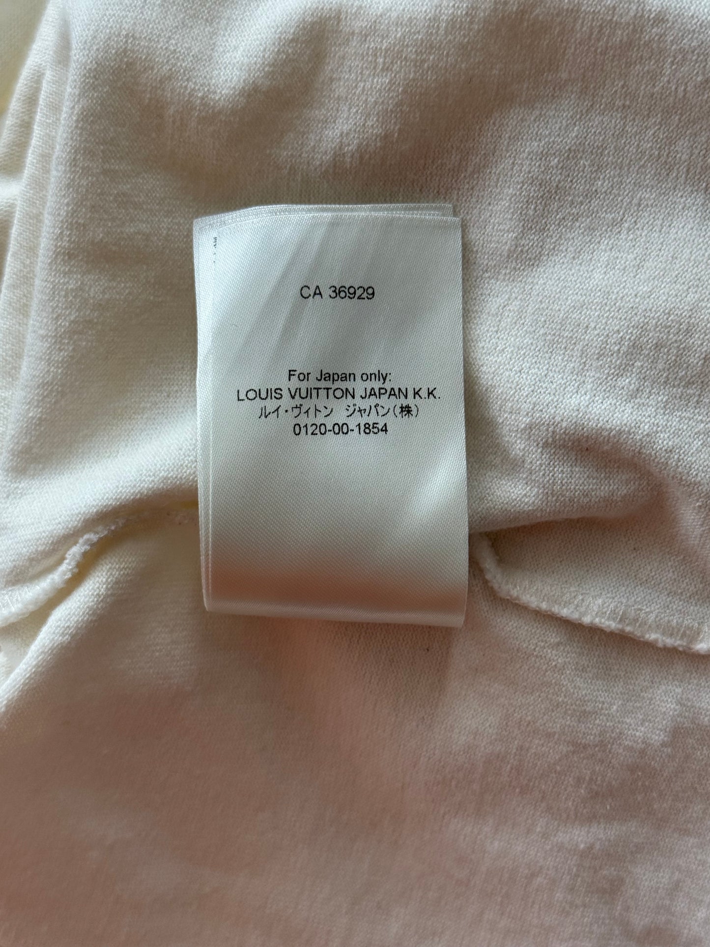 Louis Vuitton White Rainbow Logo T-Shirt