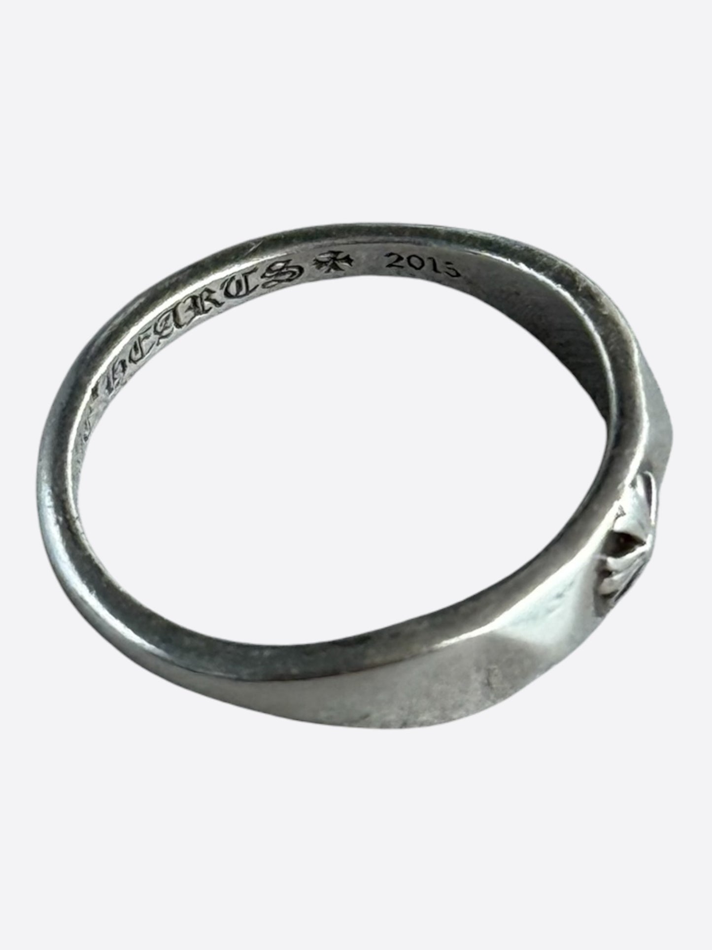 Chrome Hearts Silver Pyramid Plus Ring