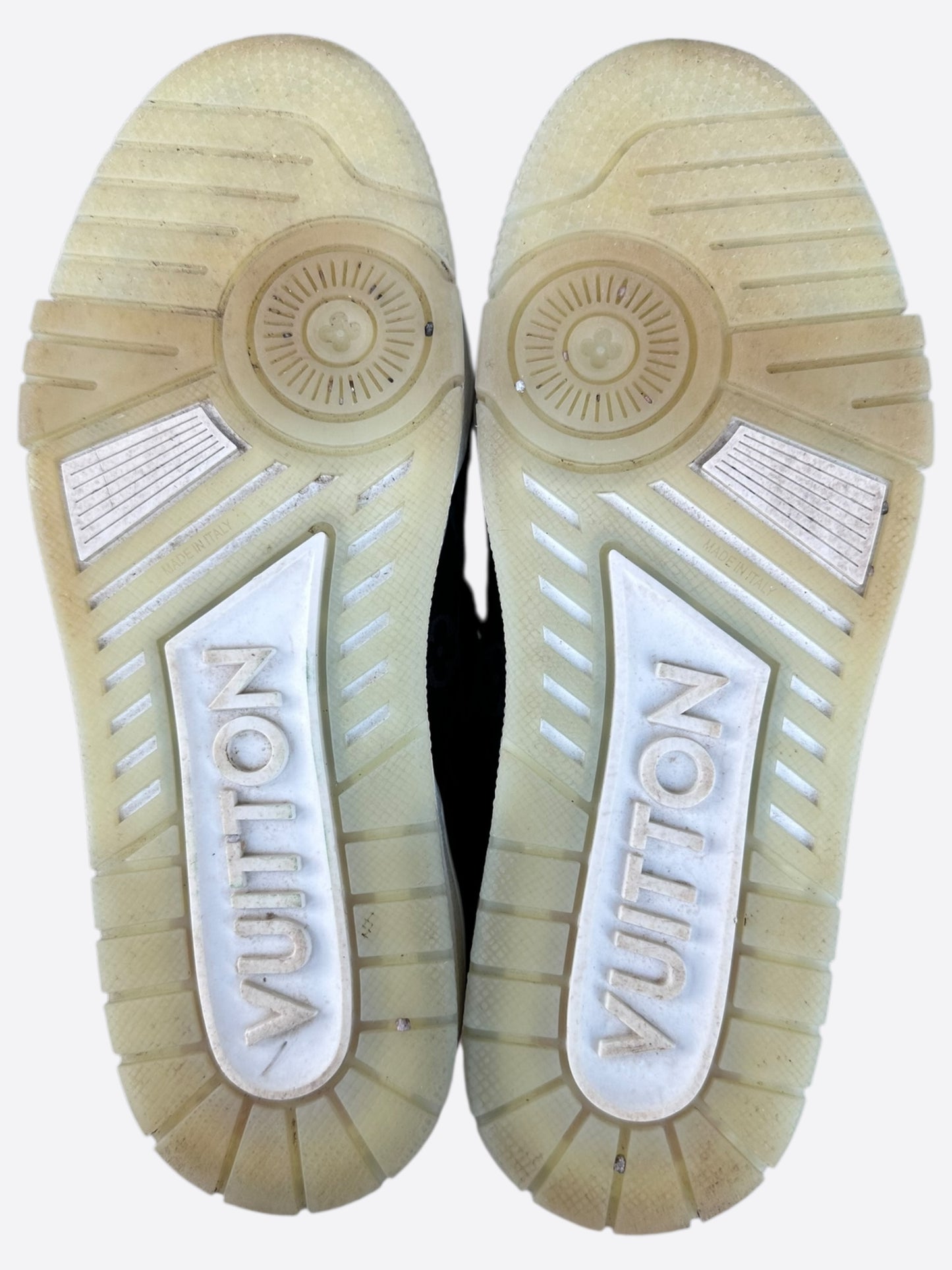 Louis Vuitton Black Monogram Eclipse Suede Trainers