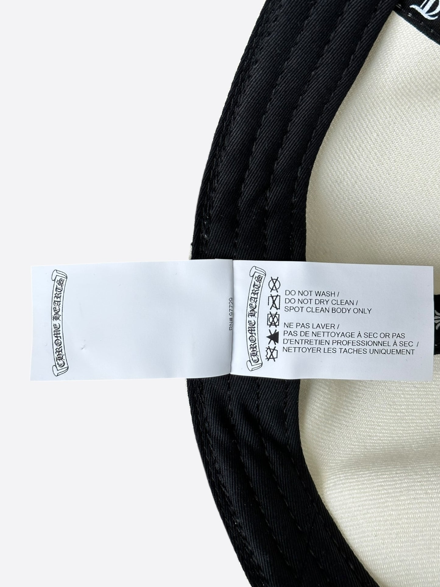 Chrome Hearts White & Red Heart Logo Fitted Hat