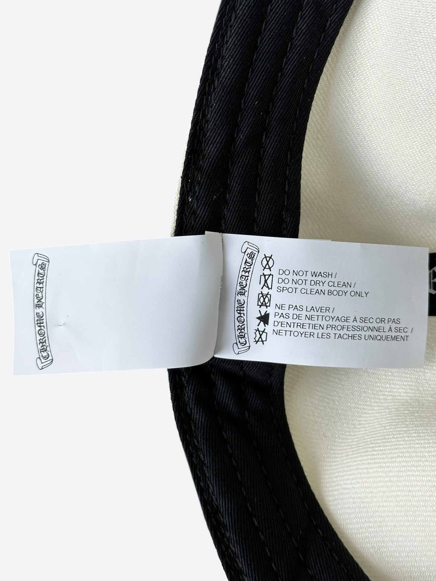 Chrome Hearts White & Red Heart Logo Fitted Hat