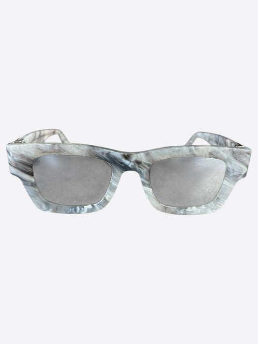 Louis Vuitton Grey Marble Match Sunglasses
