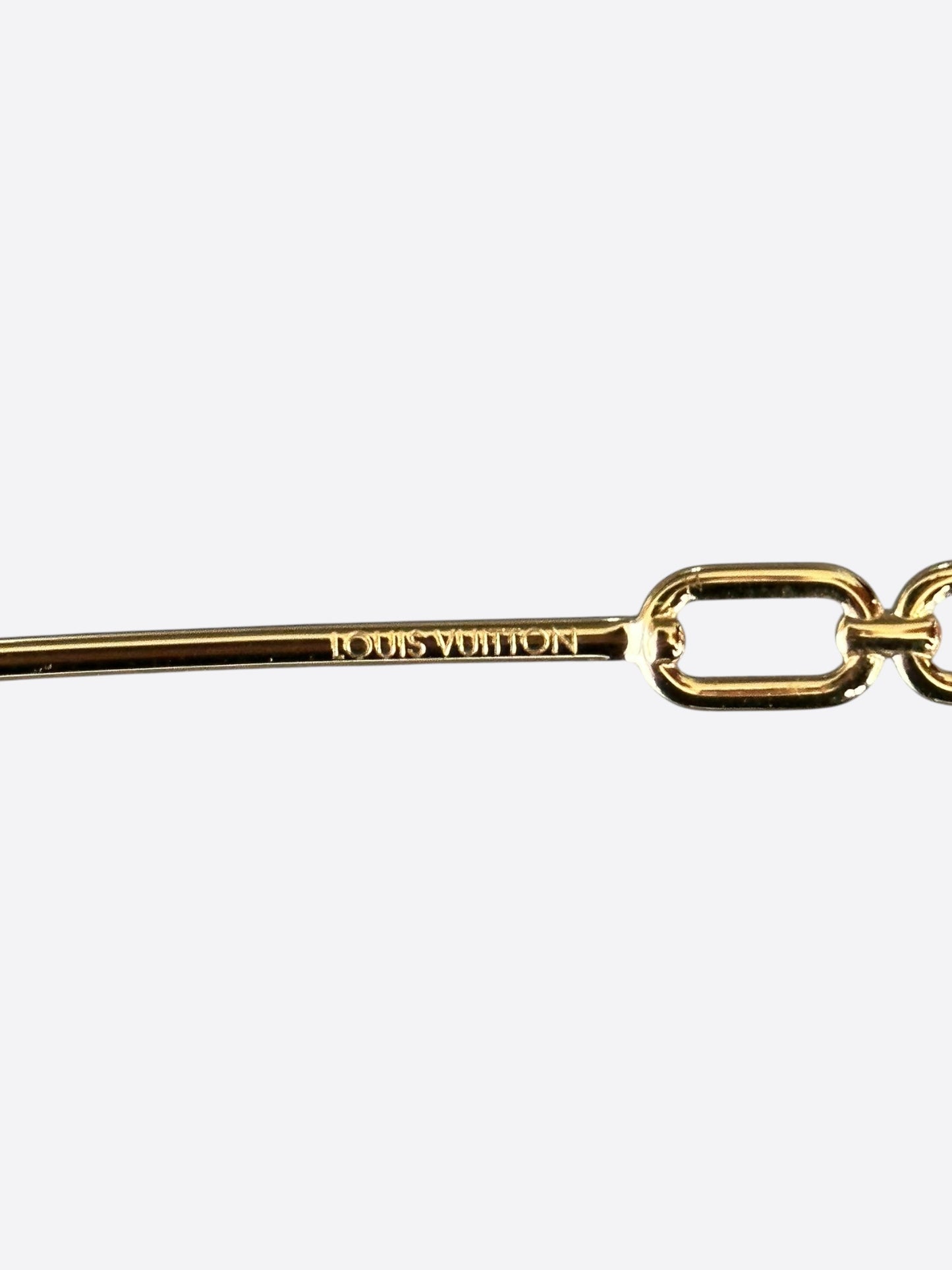 Louis Vuitton Gold Chain Pilot Sunglasses