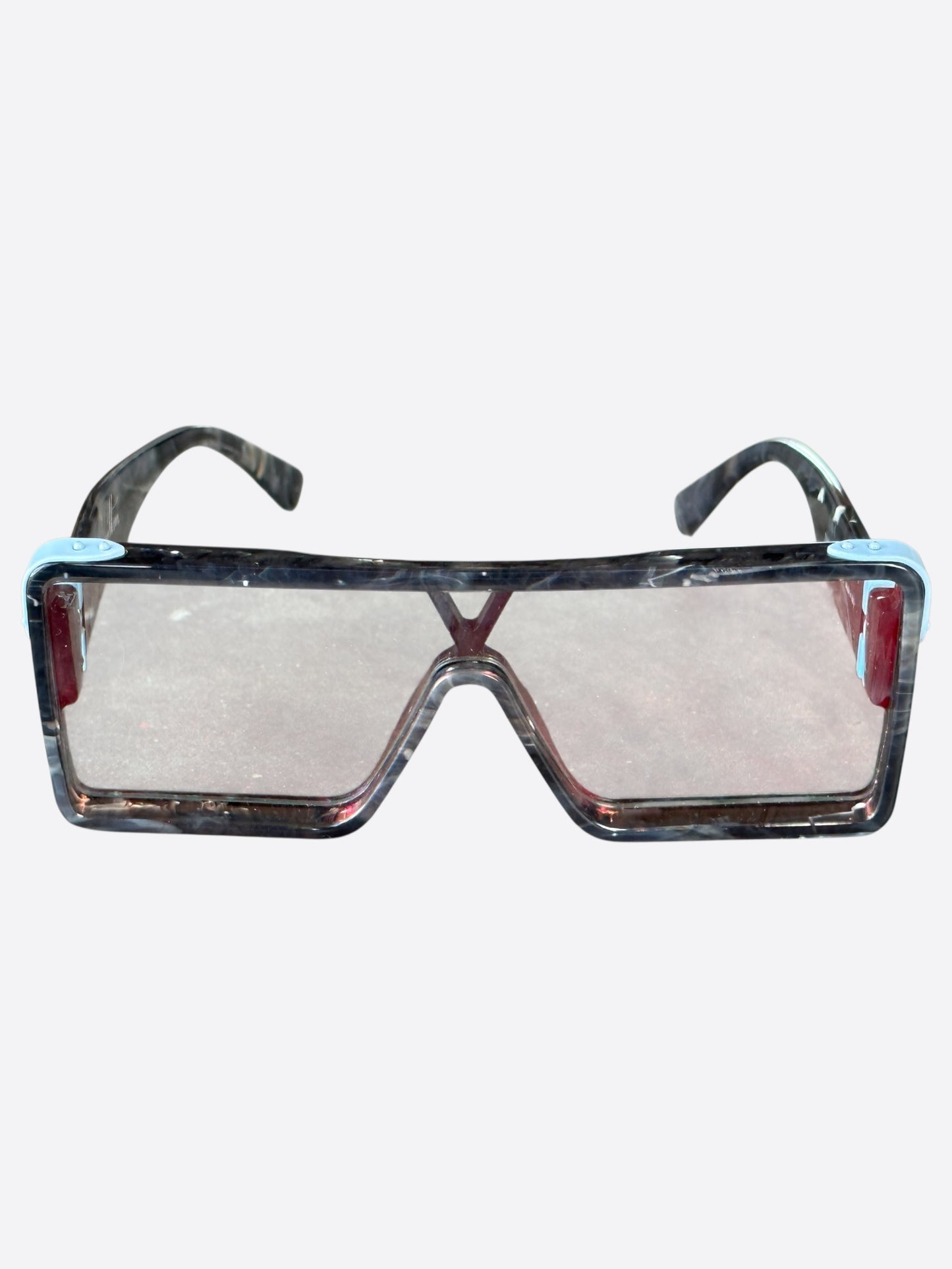 Louis Vuitton Grey & Blue Marble Dayton Sunglasses