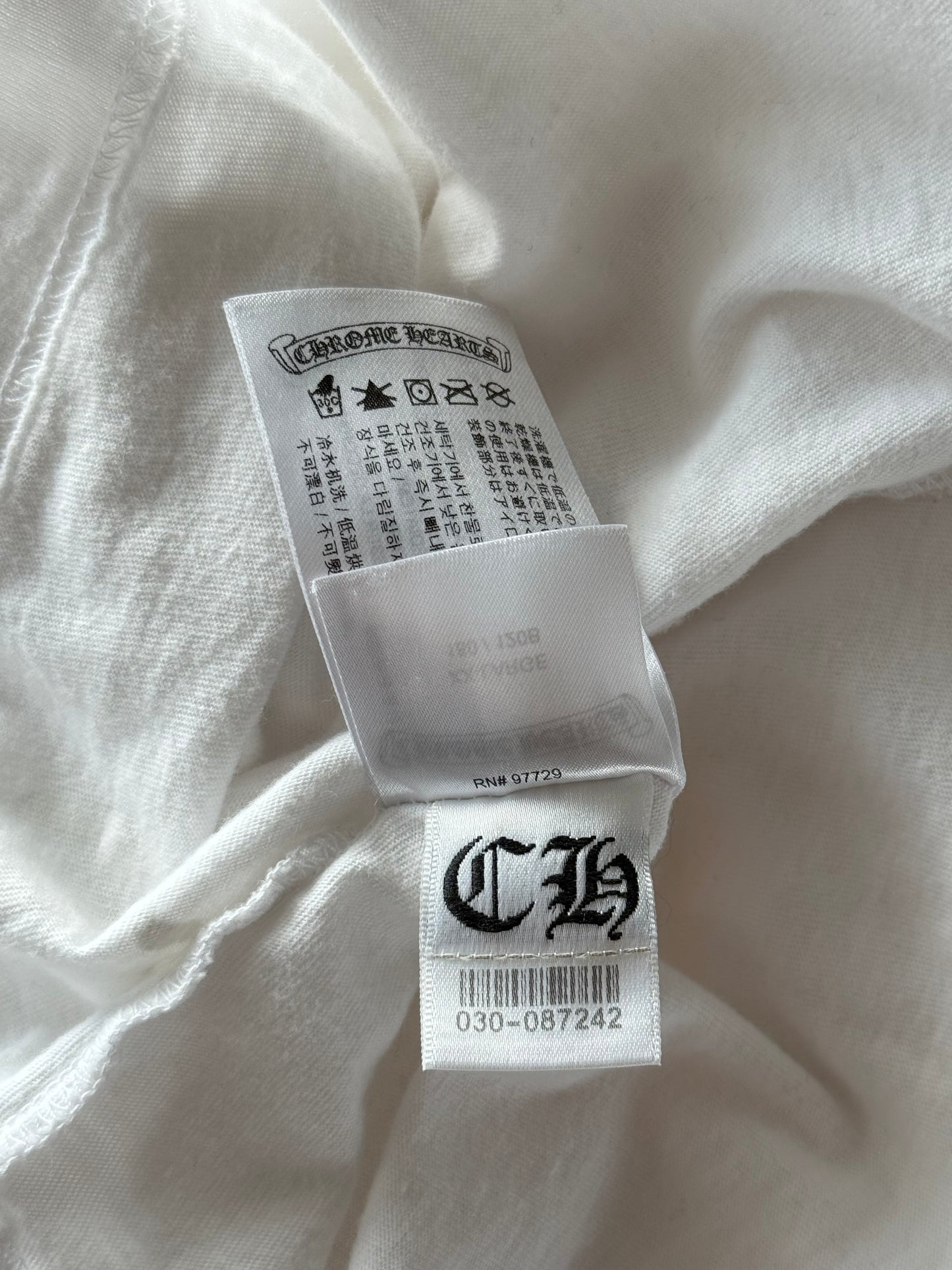 Chrome Hearts White Miami Exclusive Cross Logo T-Shirt