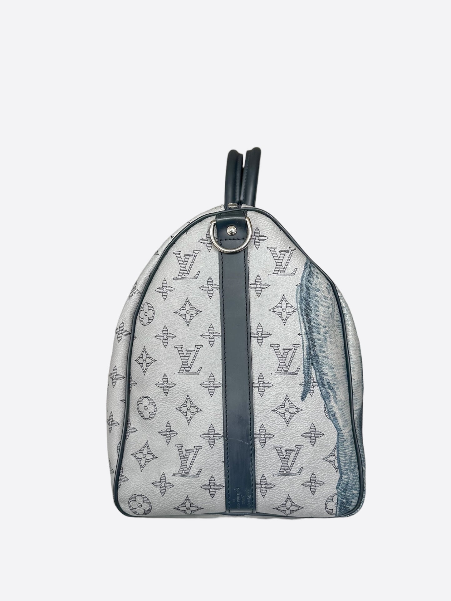 Louis Vuitton Chapman Brothers Cream Monogram Keepall 45