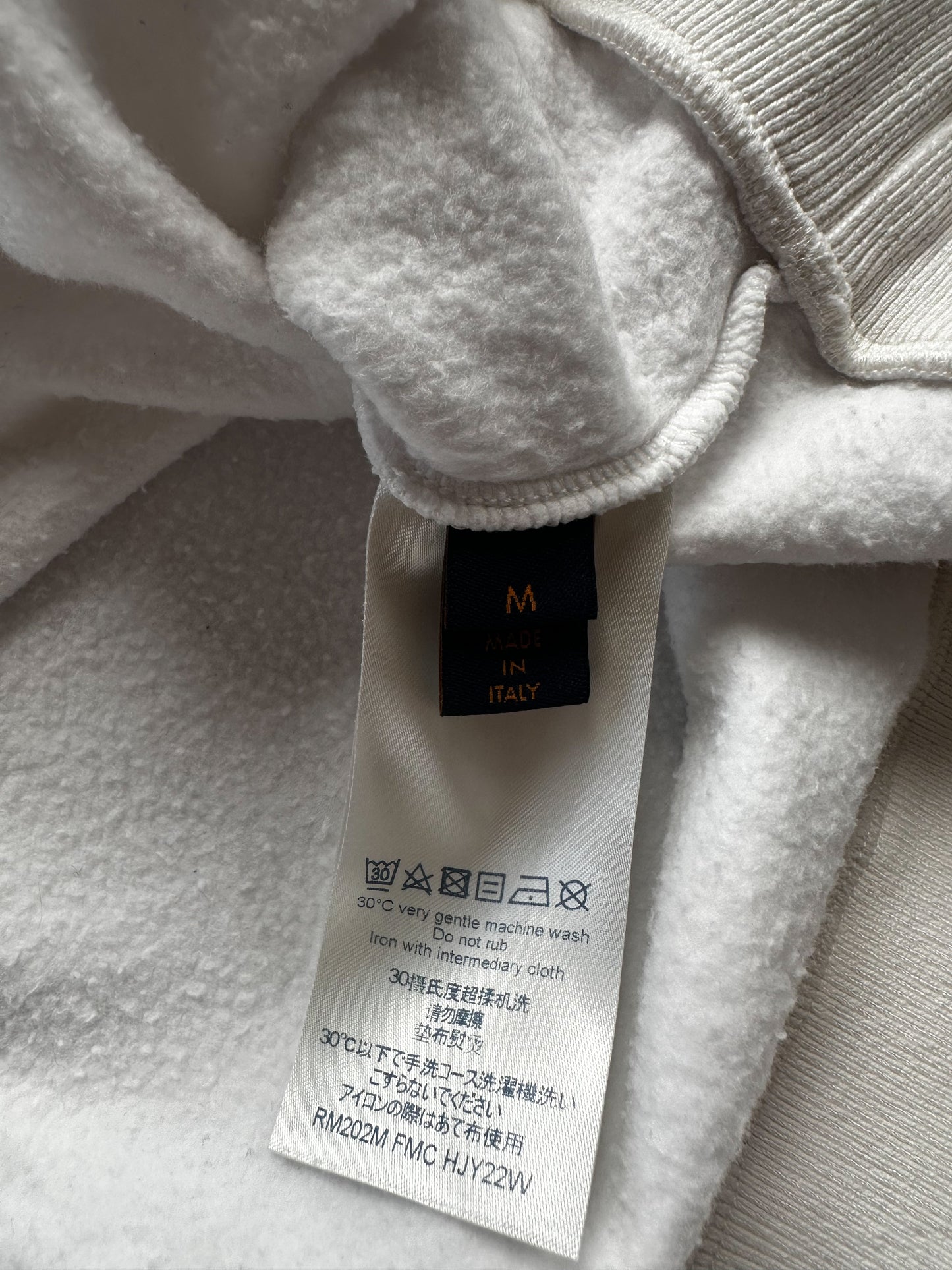 Louis Vuitton White Multicolor Flower Monogram Sweater