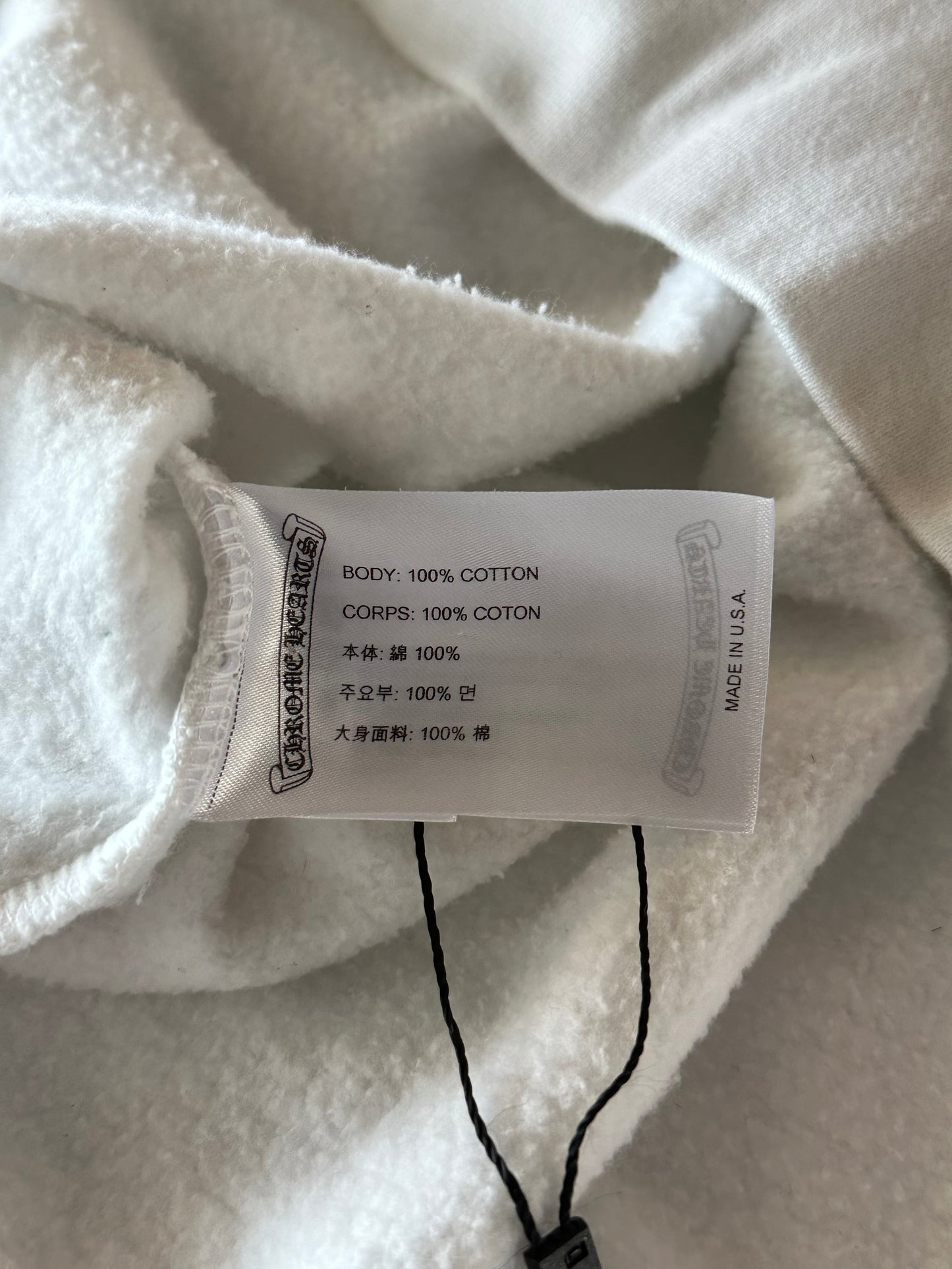 Chrome Hearts White & Black Horseshoe Logo Sweater
