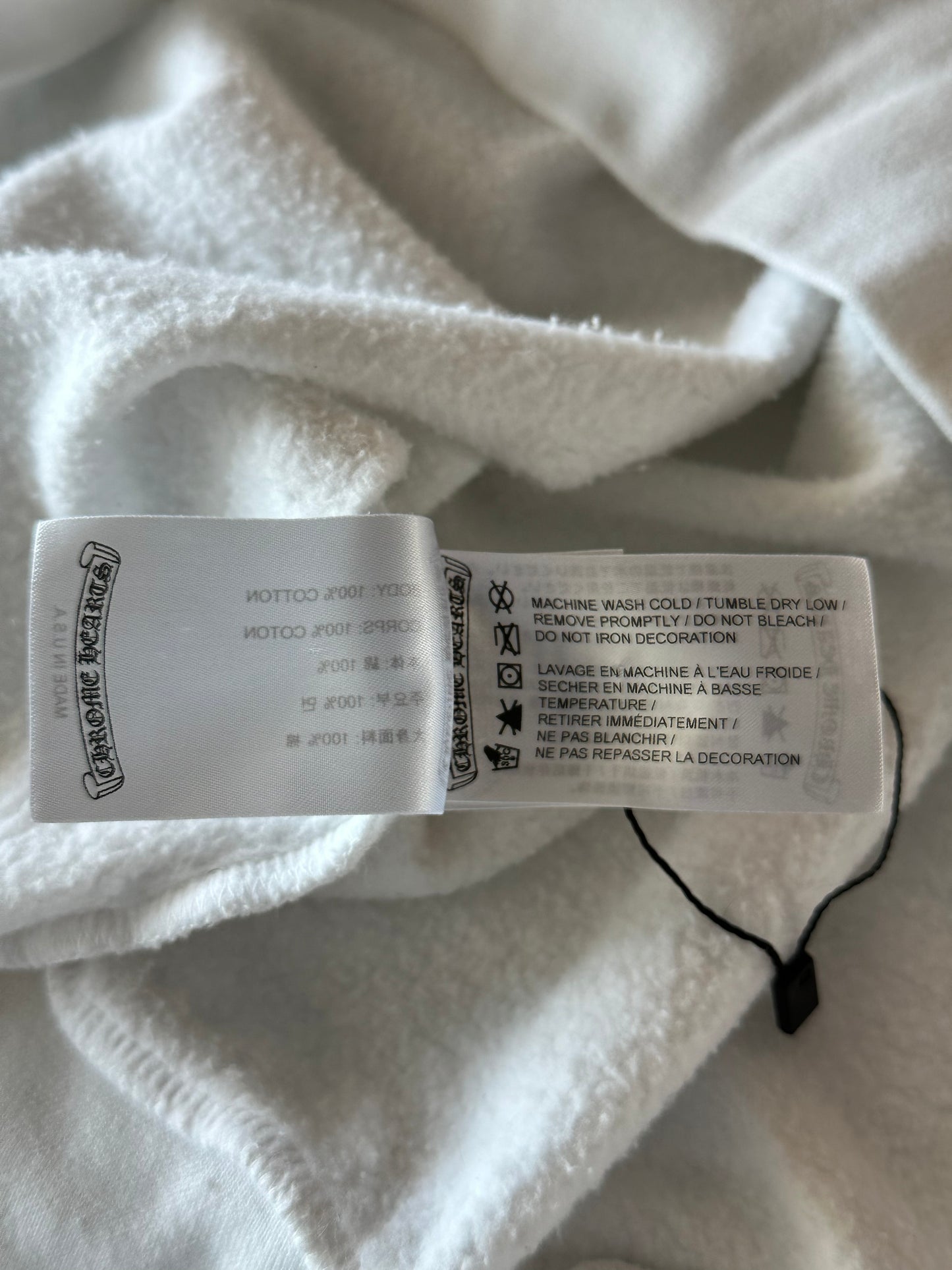Chrome Hearts White & Black Horseshoe Logo Sweater