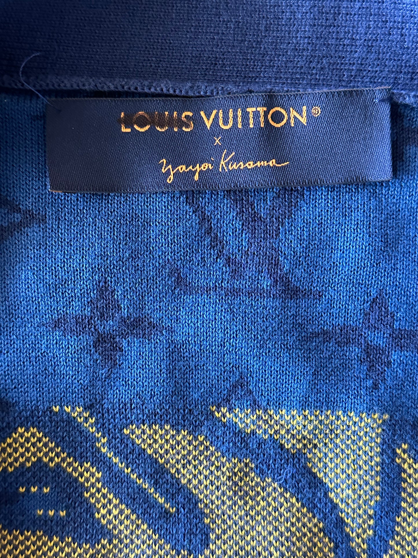 Louis Vuitton Yayoi Kusama Blue Monogram Cardigan