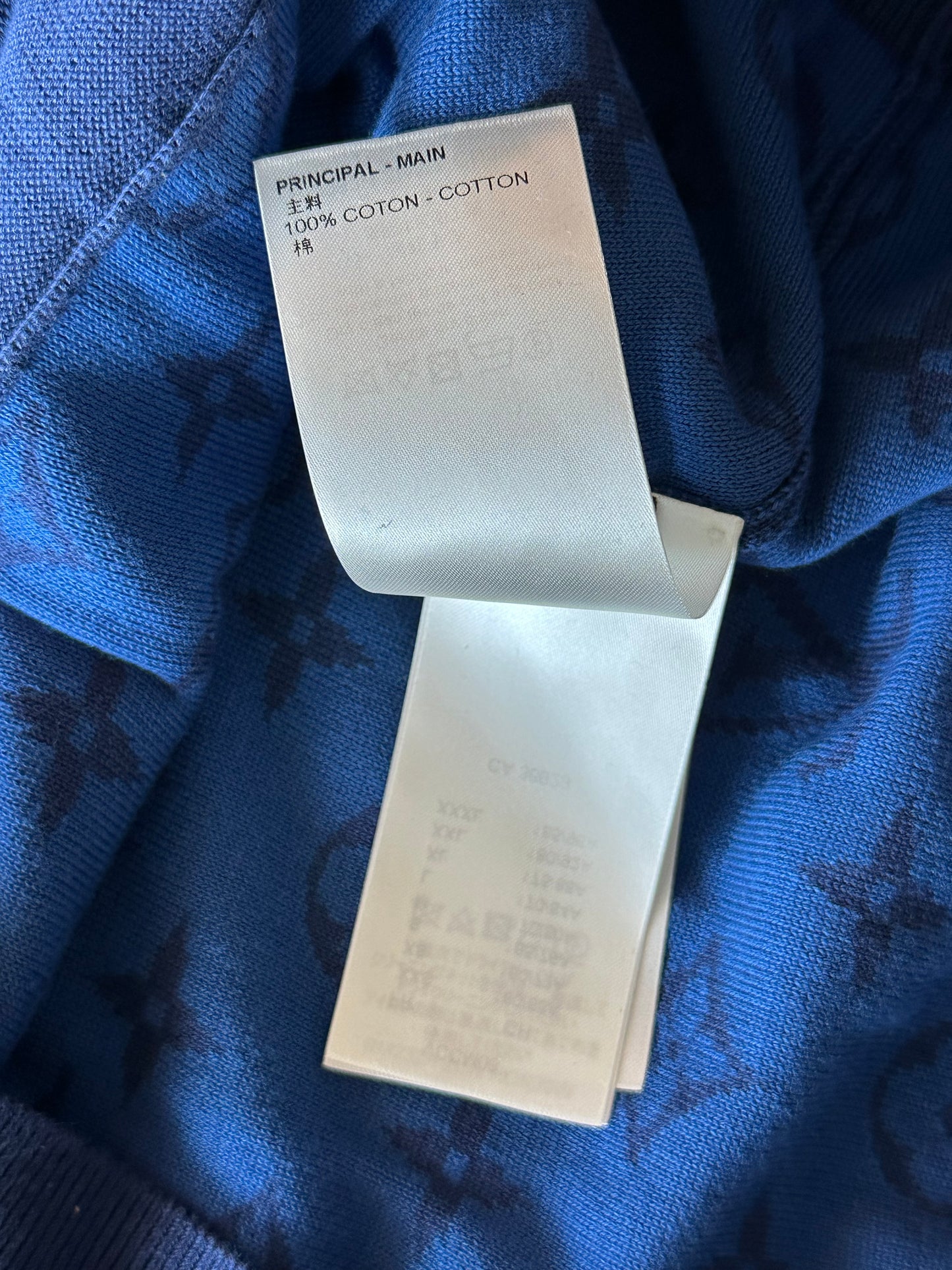 Louis Vuitton Yayoi Kusama Blue Monogram Cardigan