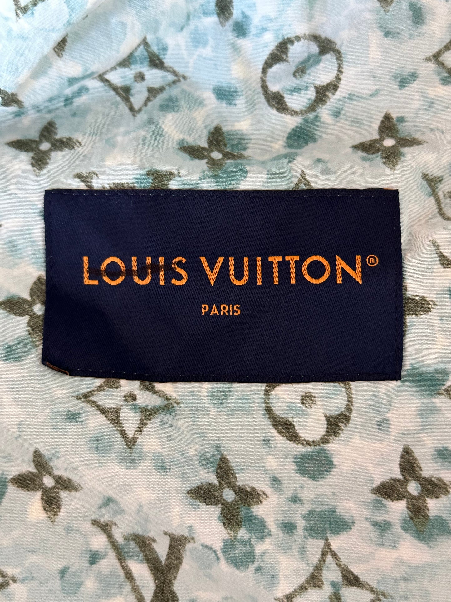 Louis Vuitton Blue Pointillism Monogram Windbreaker