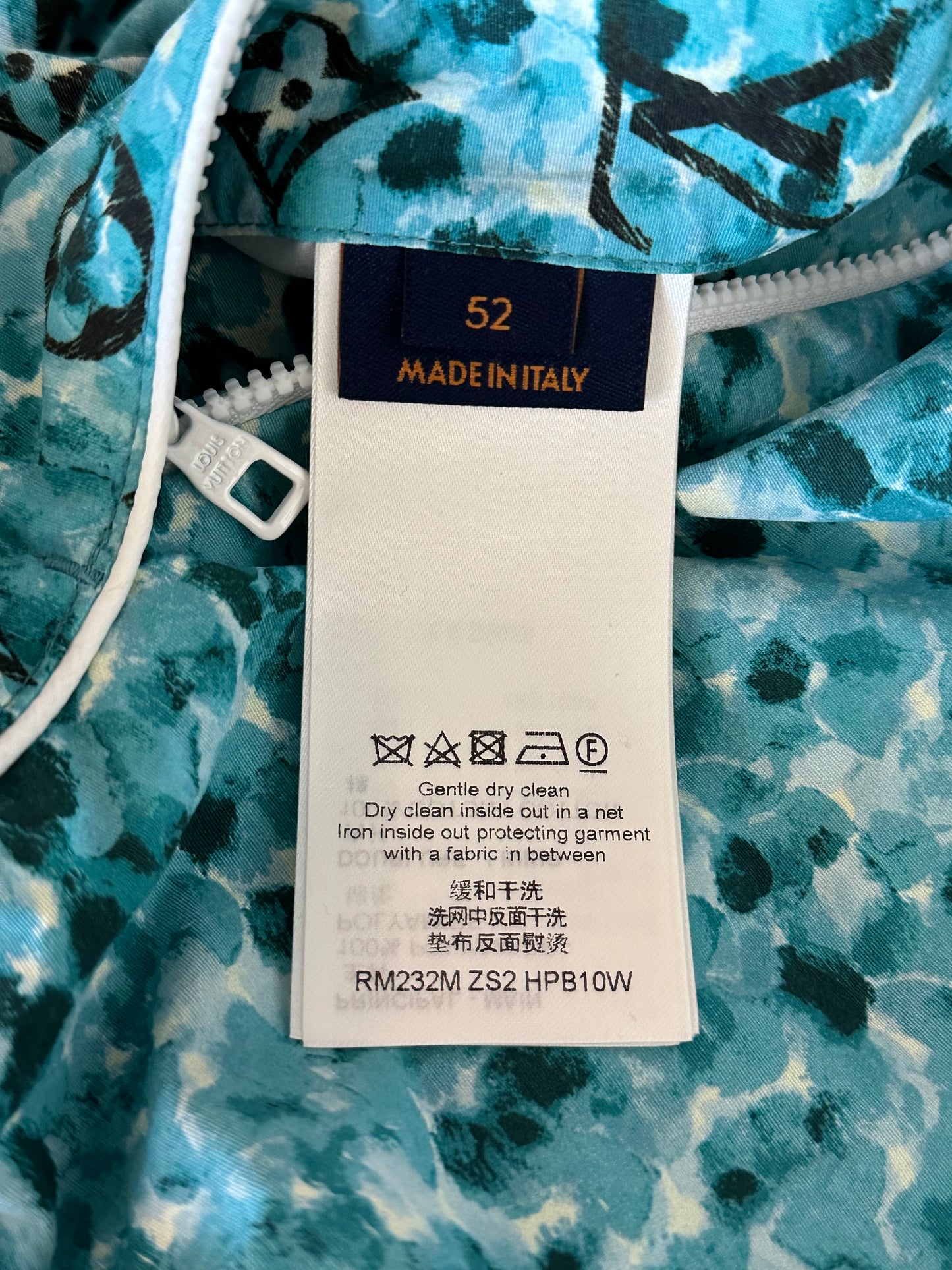 Louis Vuitton Blue Pointillism Monogram Windbreaker