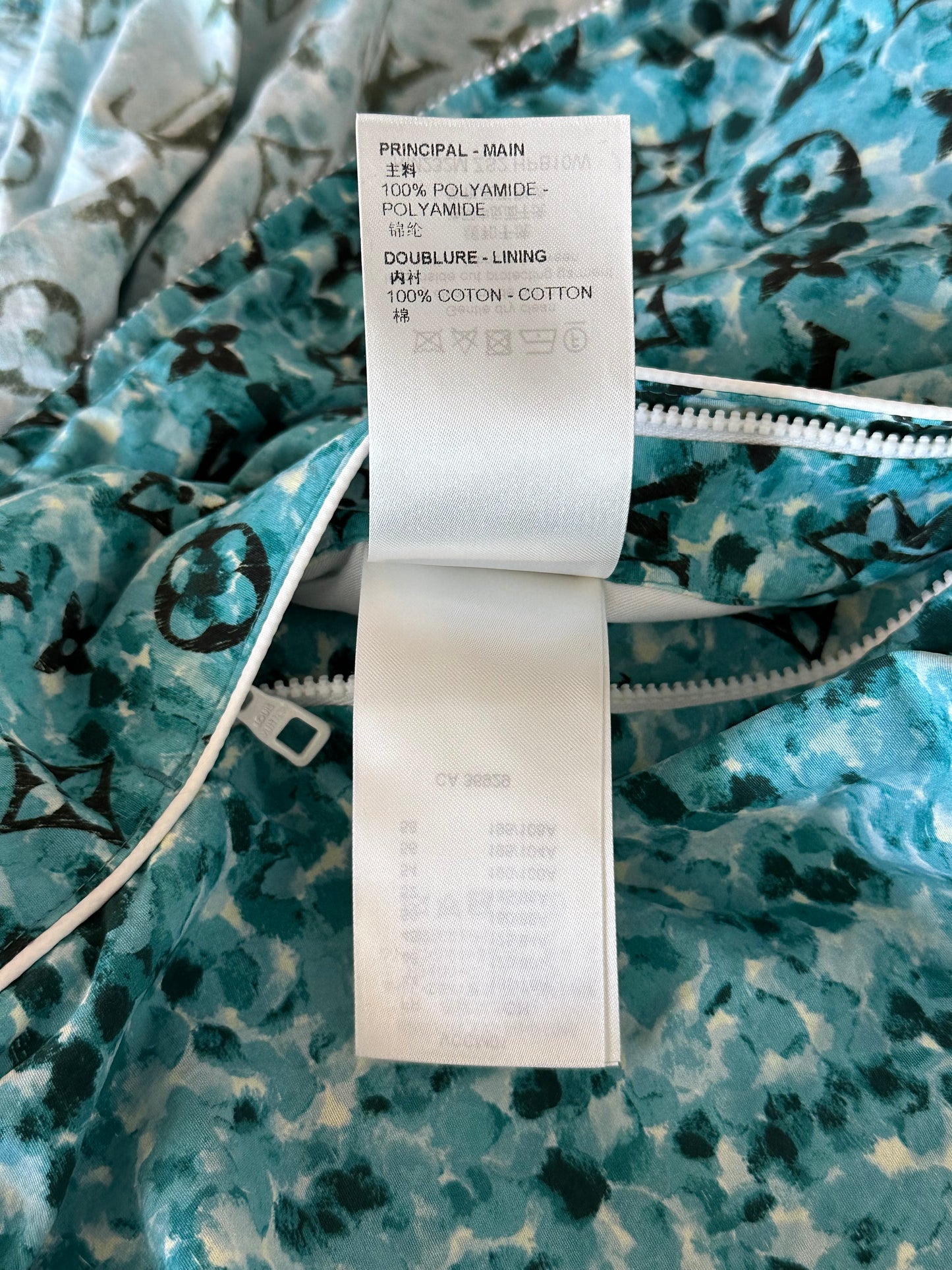 Louis Vuitton Blue Pointillism Monogram Windbreaker