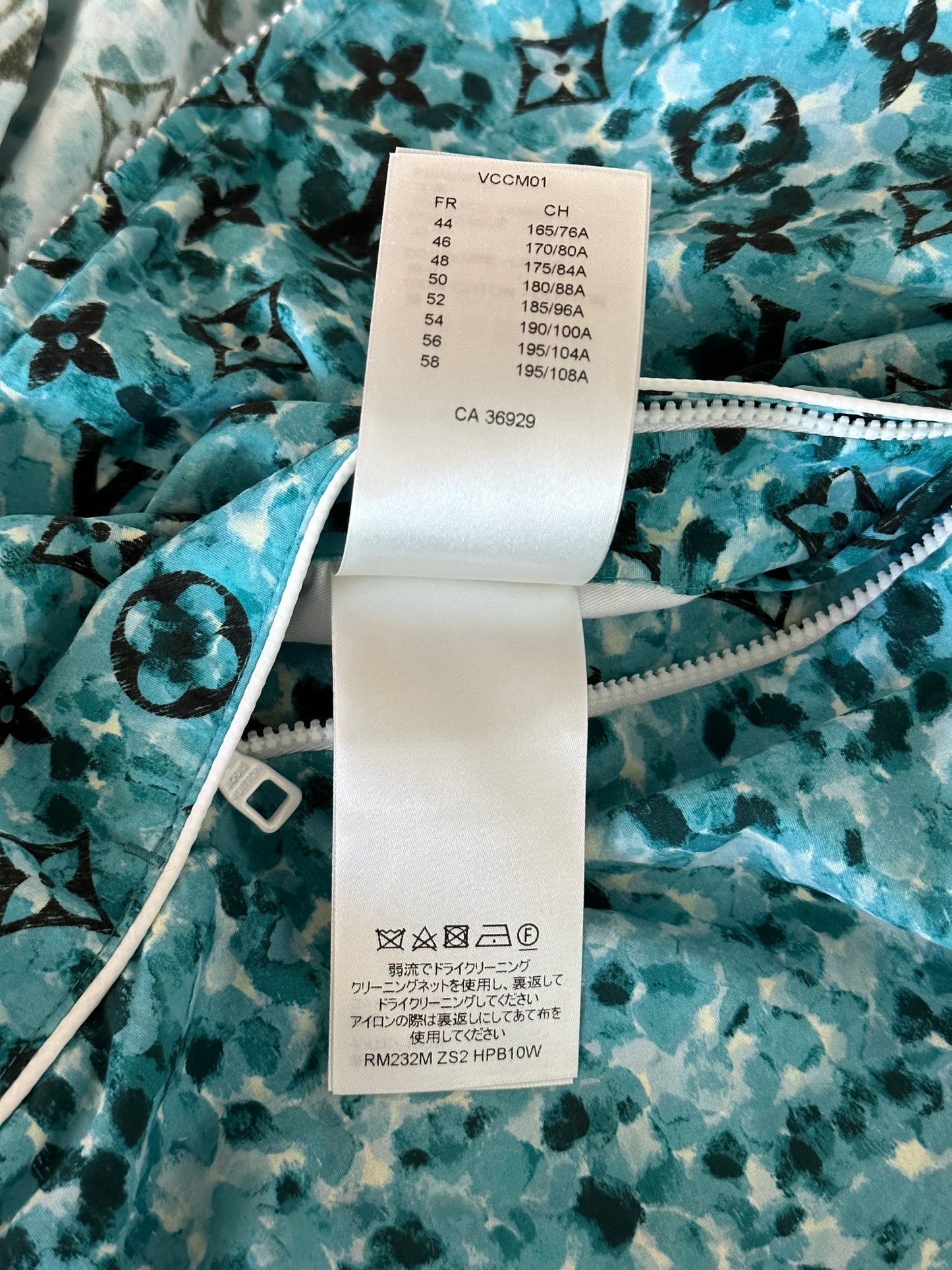 Louis Vuitton Blue Pointillism Monogram Windbreaker
