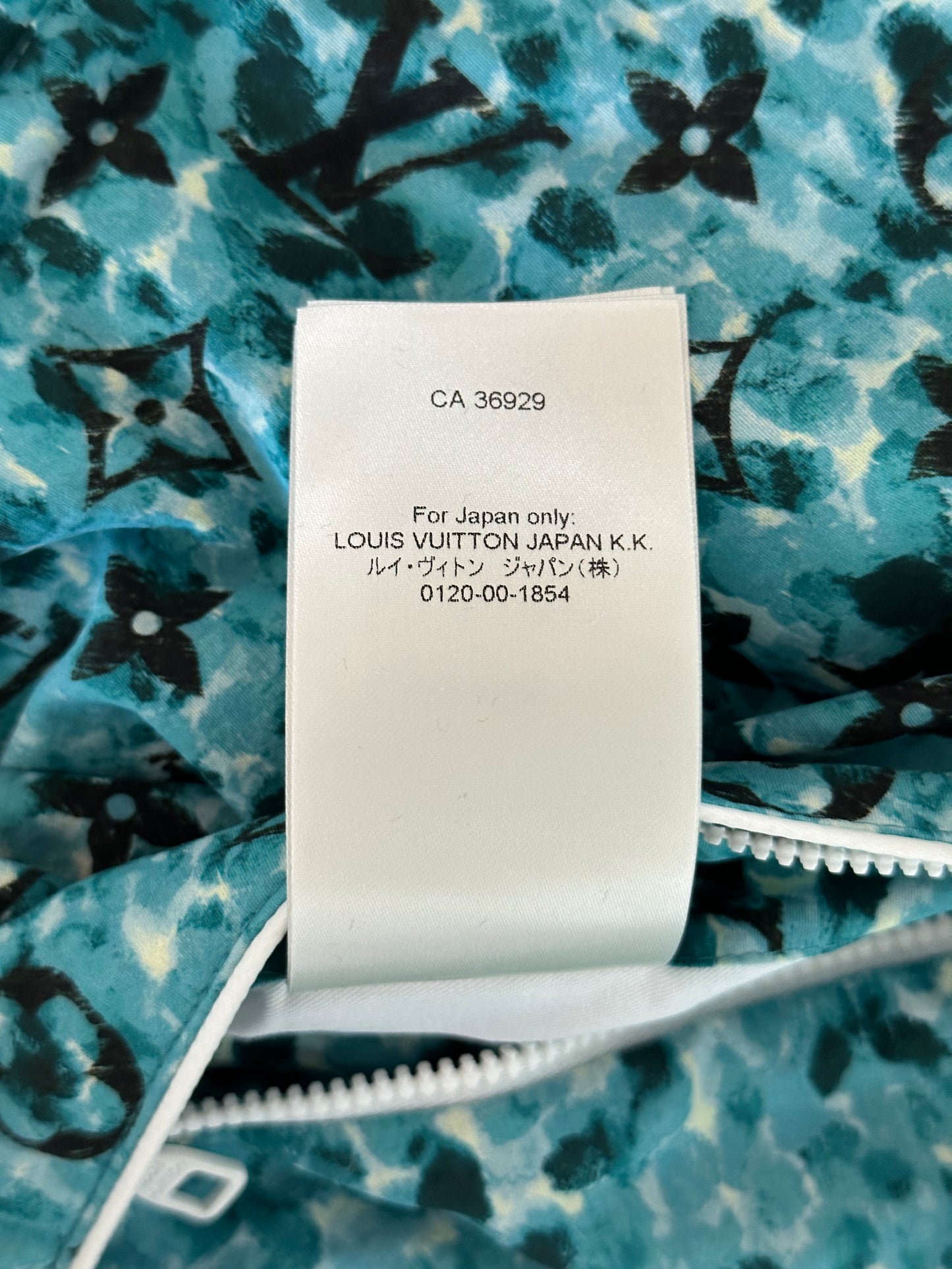 Louis Vuitton Blue Pointillism Monogram Windbreaker